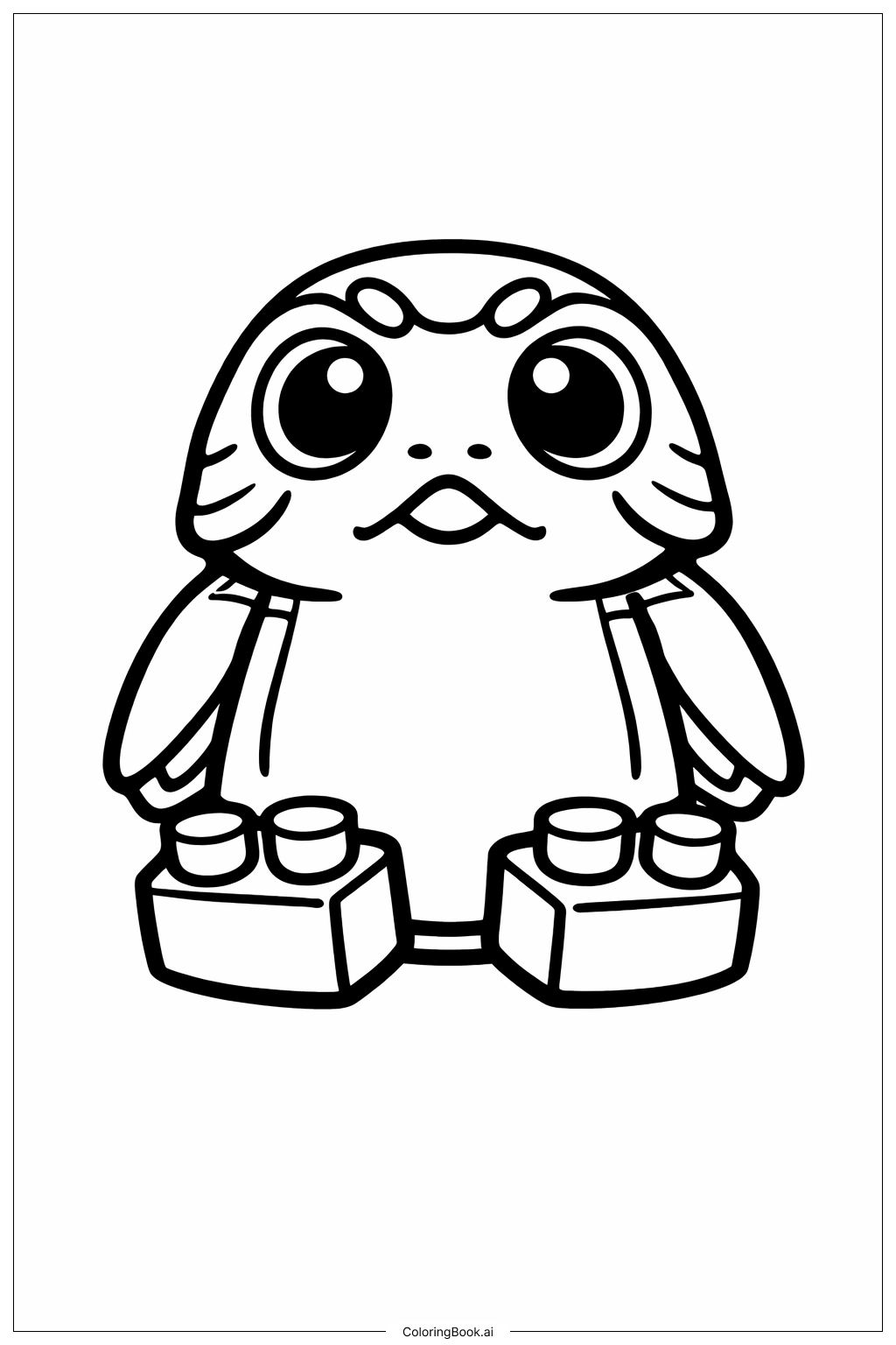  Lego Star Wars Porg Cute Coloring Page 