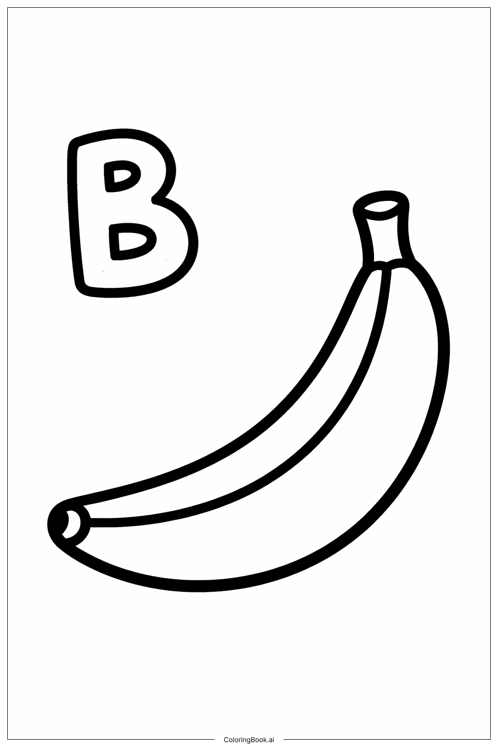  Letter B Coloring Page 