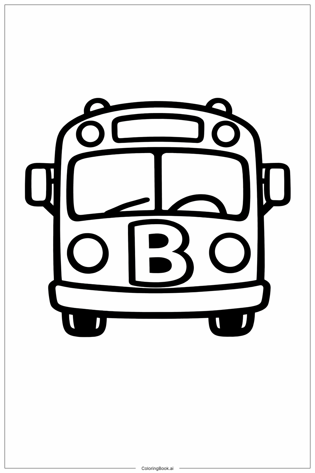 Letter B Coloring Page