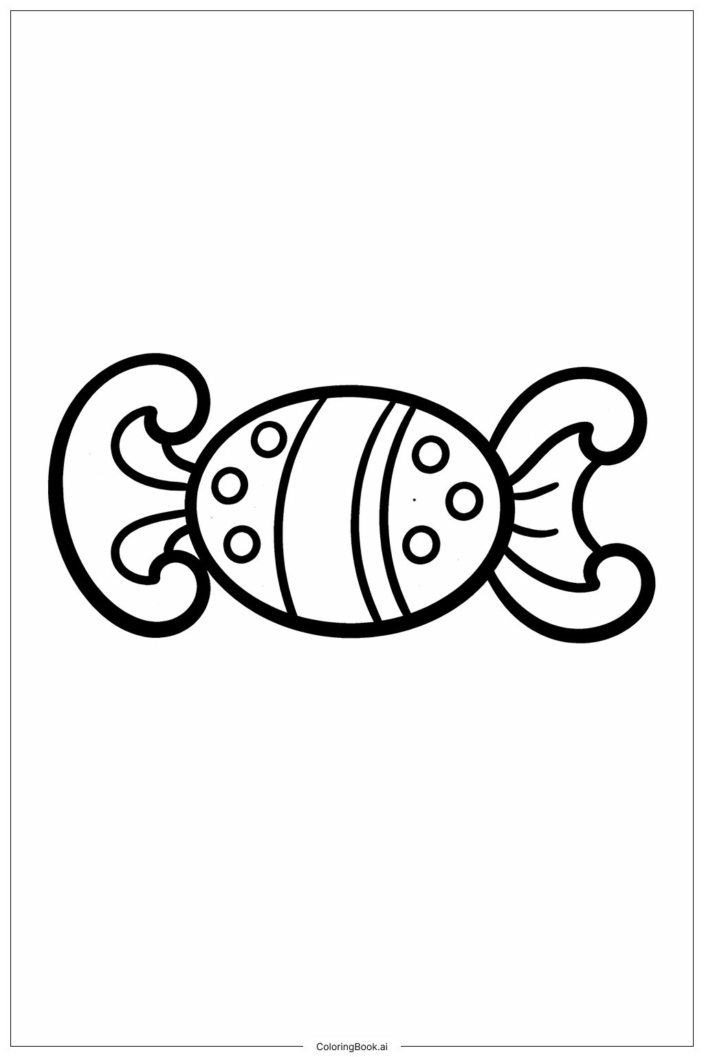  Letter C Candy Coloring Page 