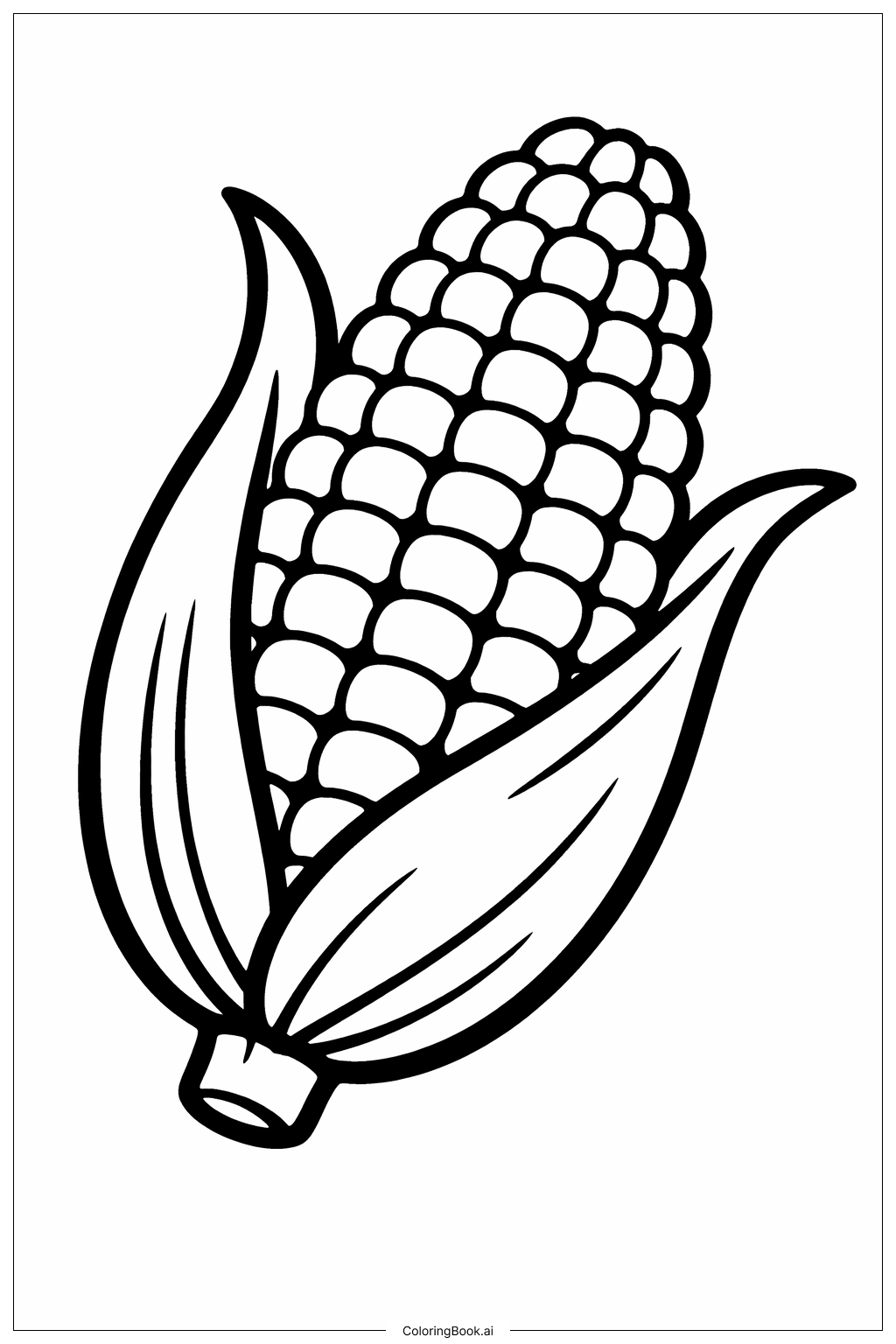  Letter C Corn Coloring Page 