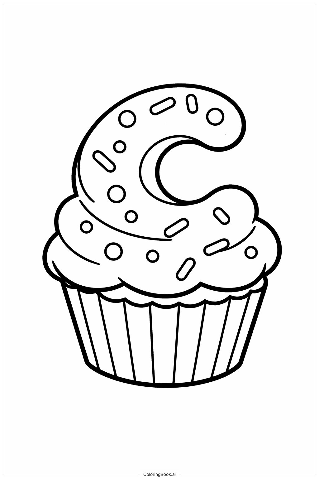 Letter C Coloring Page