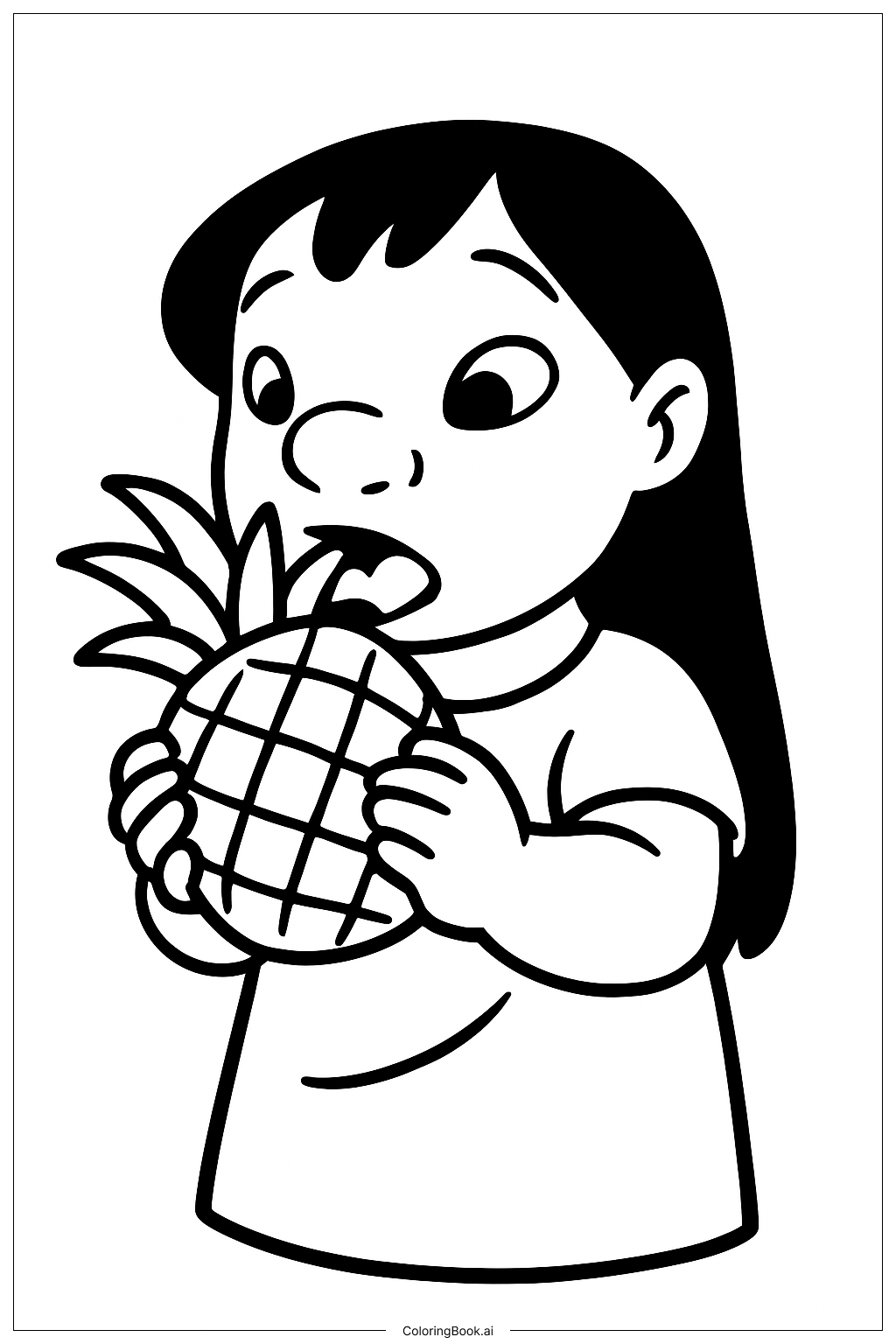  リロの塗り絵ページ 