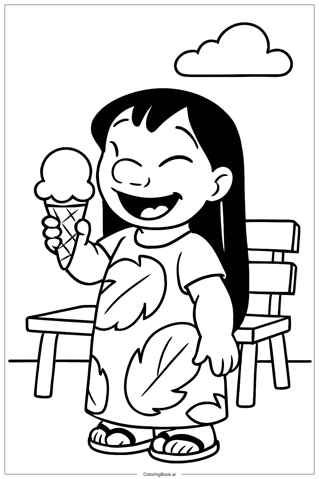  릴로 색칠공부 페이지 