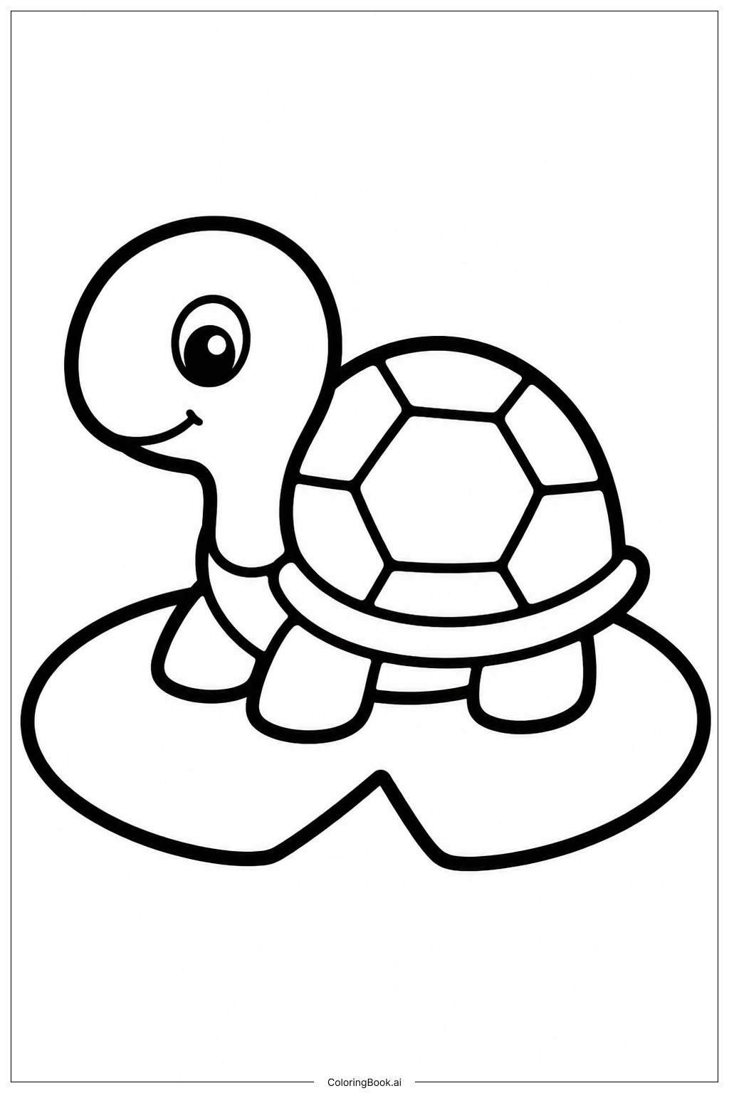 Pequena Tartaruga no Nenúfar