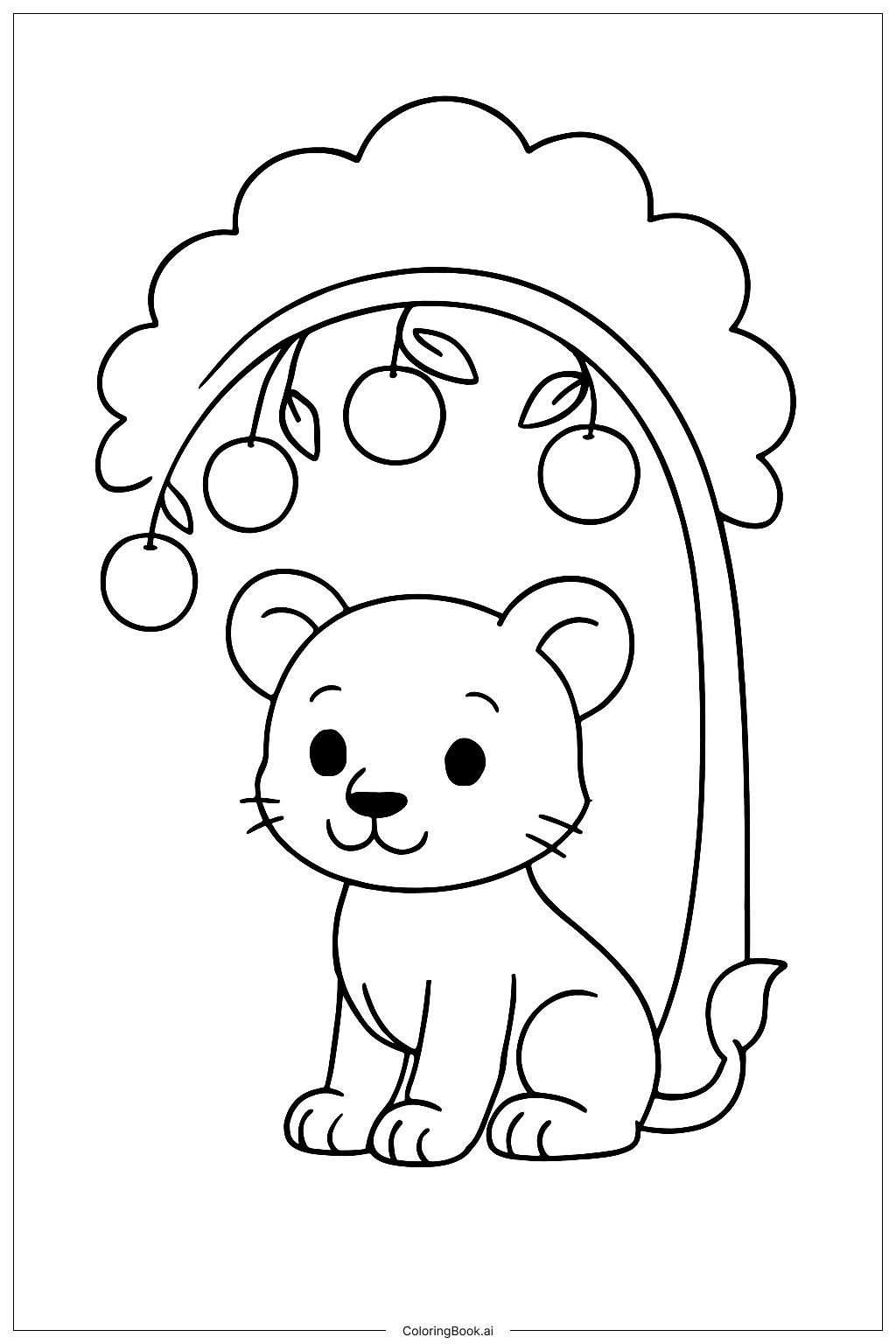  Löwe Ausmalseite 