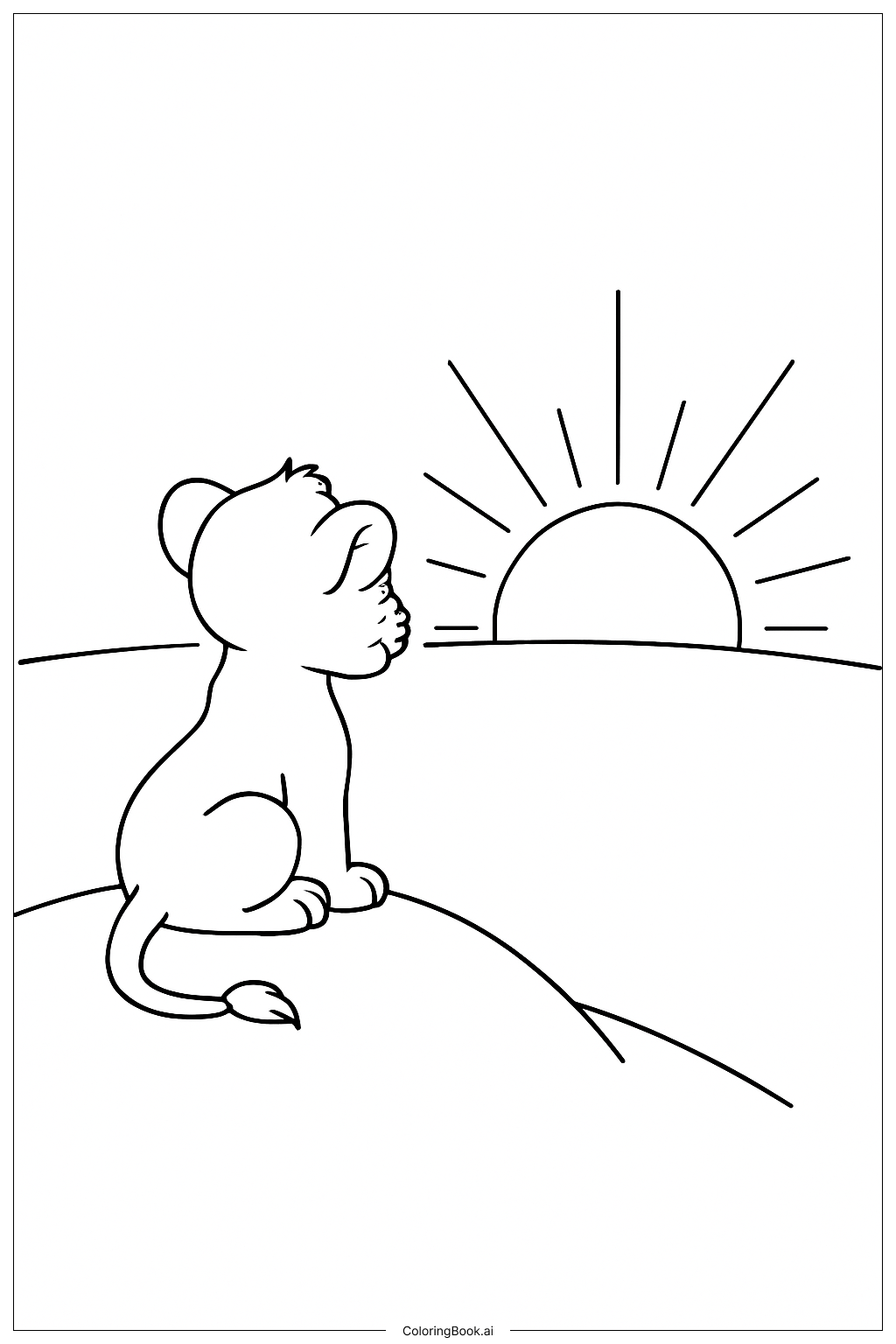  Trang tô màu Sư tử 