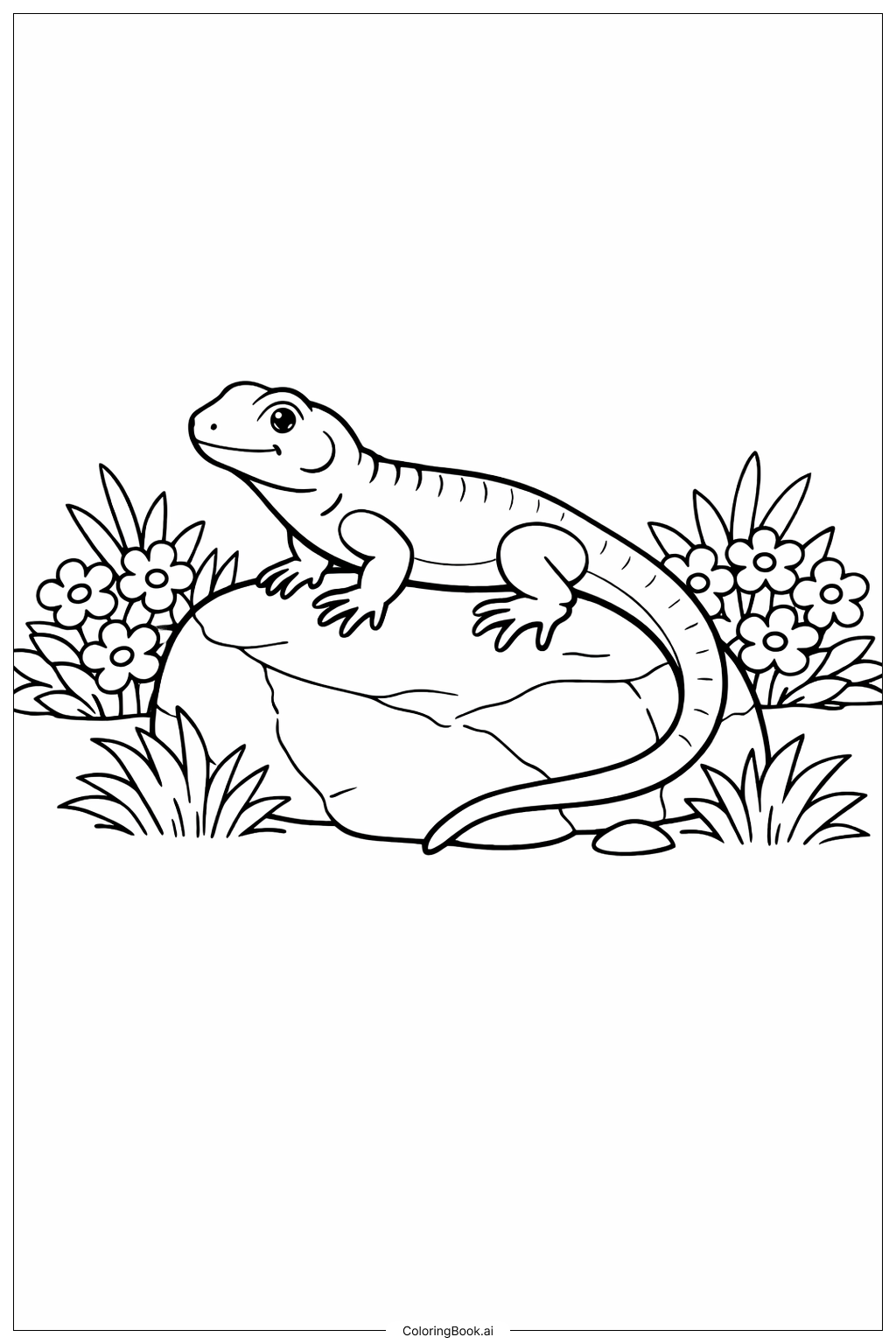  Trang tô màu Thằn lằn 