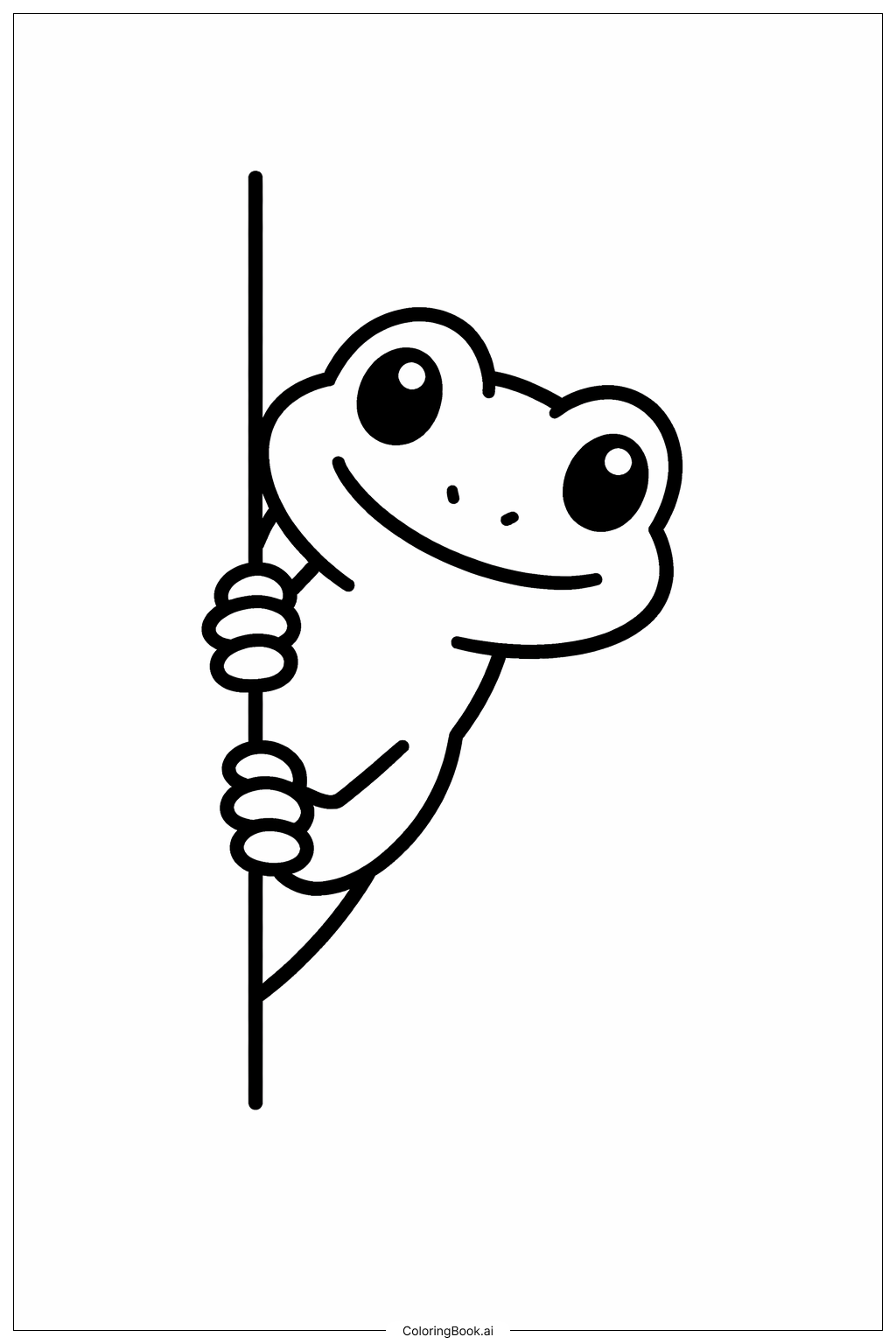  Lizard Peekaboo Coloring Page 