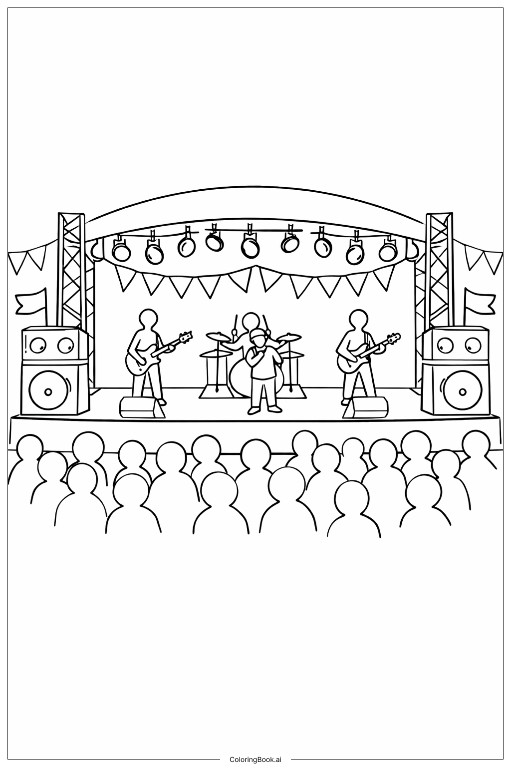  农历新年填色页 