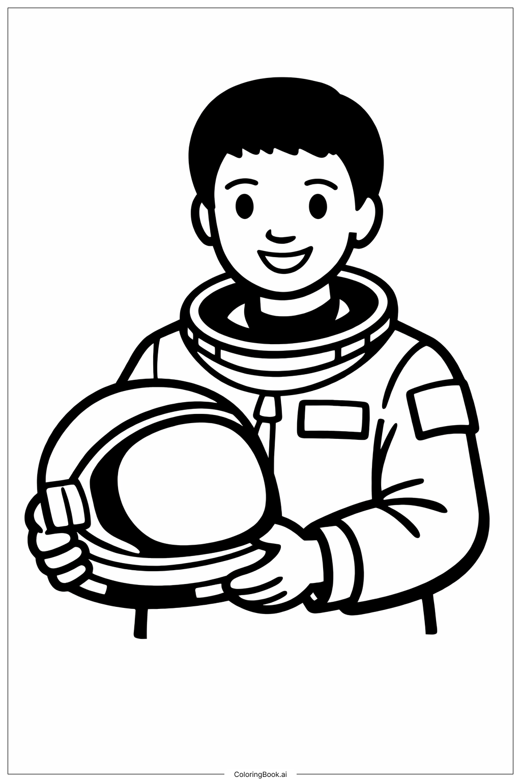 메이 제미슨 헬멧 들기 색칠공부 페이지 