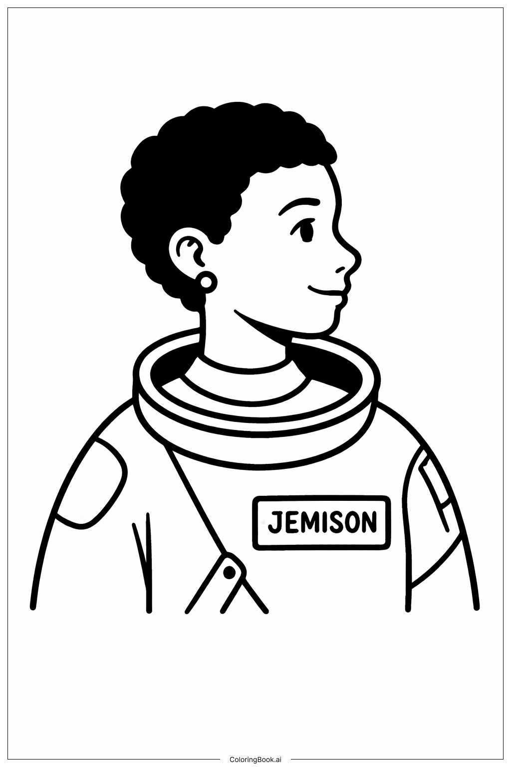  매이 제미슨 간단 프로필 색칠공부 페이지 