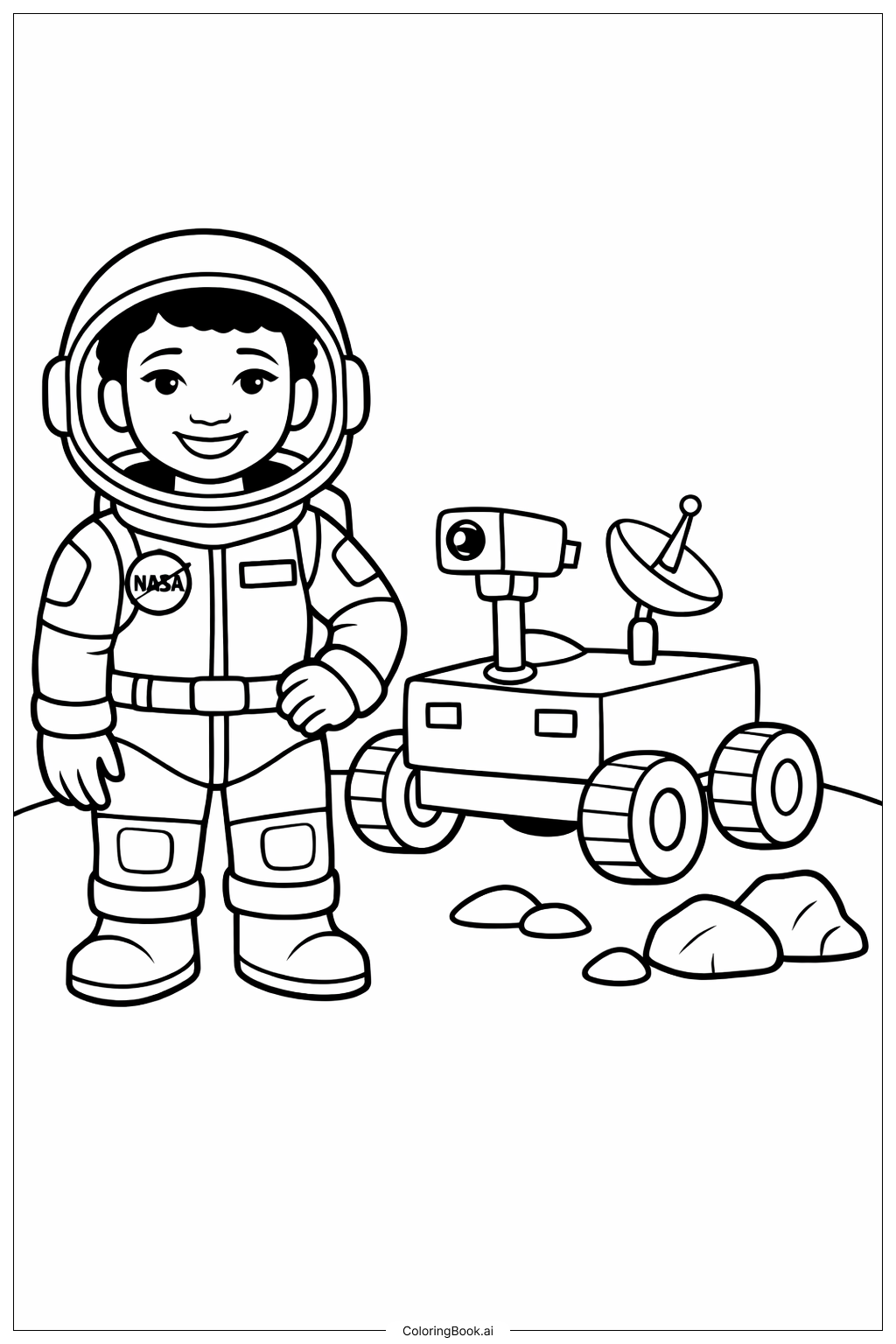 우주 로버와 함께한 메이 제미슨