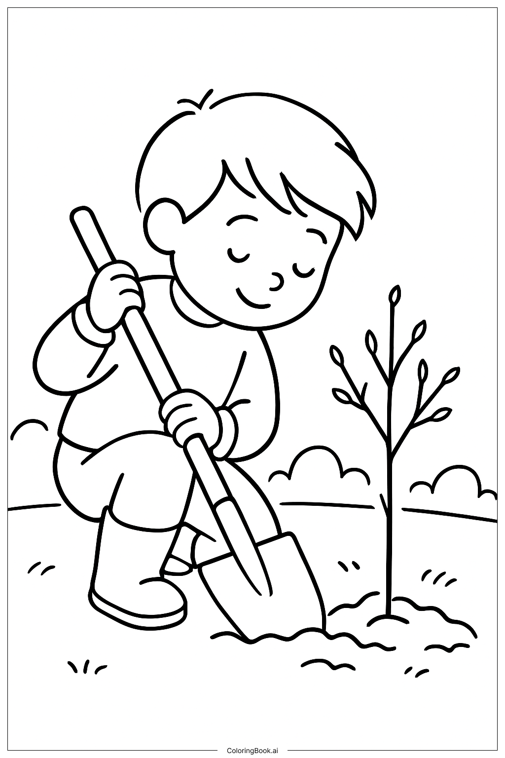 Baumpflanzung im März