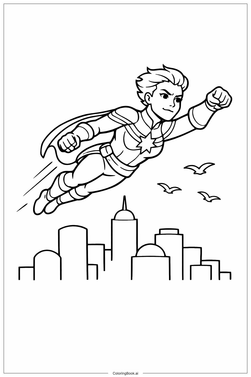 漫威英雄飞越城市