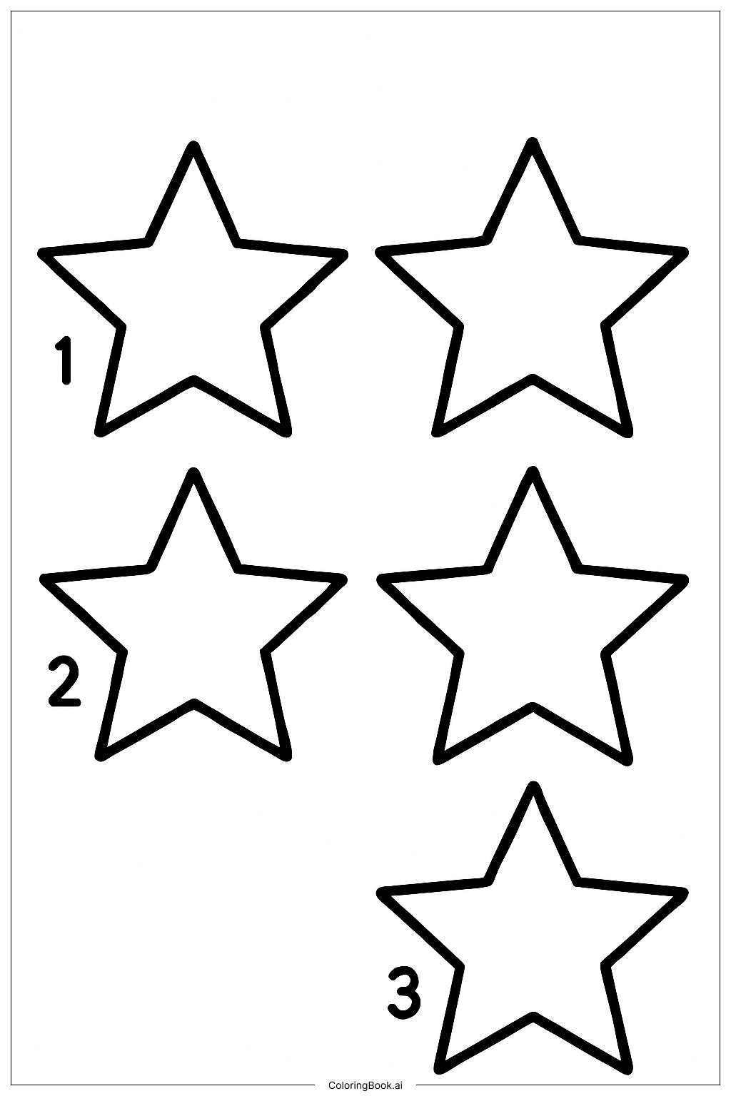  Page de coloriage Compter les étoiles en mathématiques 
