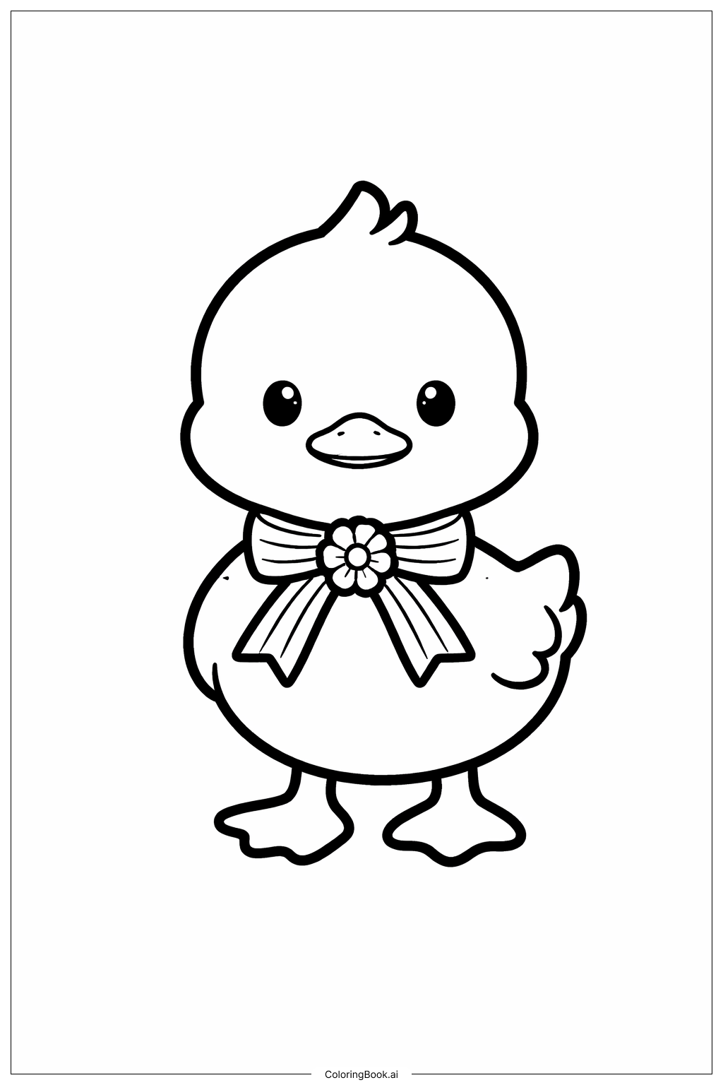  5월 아기 오리 색칠공부 페이지 