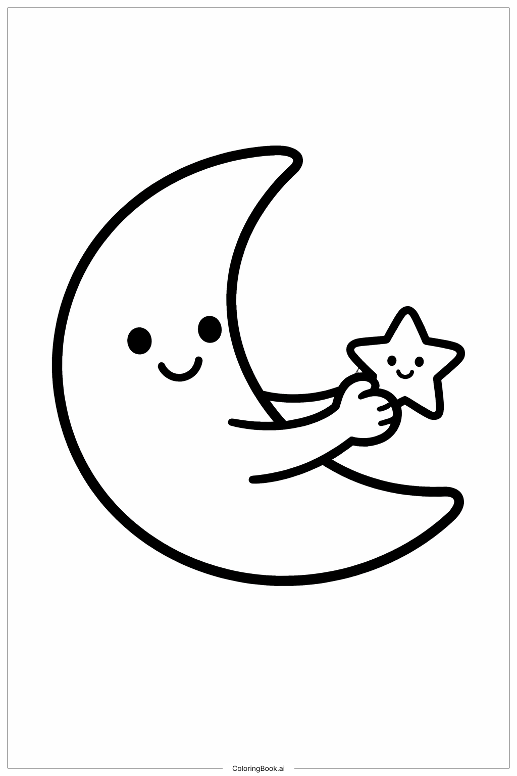  메이 문 스마일리 색칠공부 페이지 