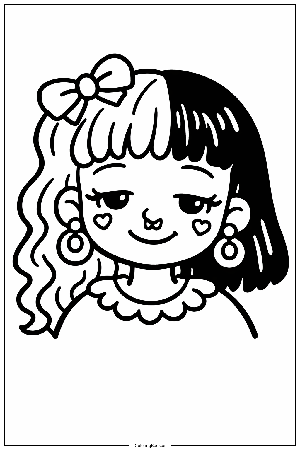 Melanie Martinez 睡眼惺忪著色頁