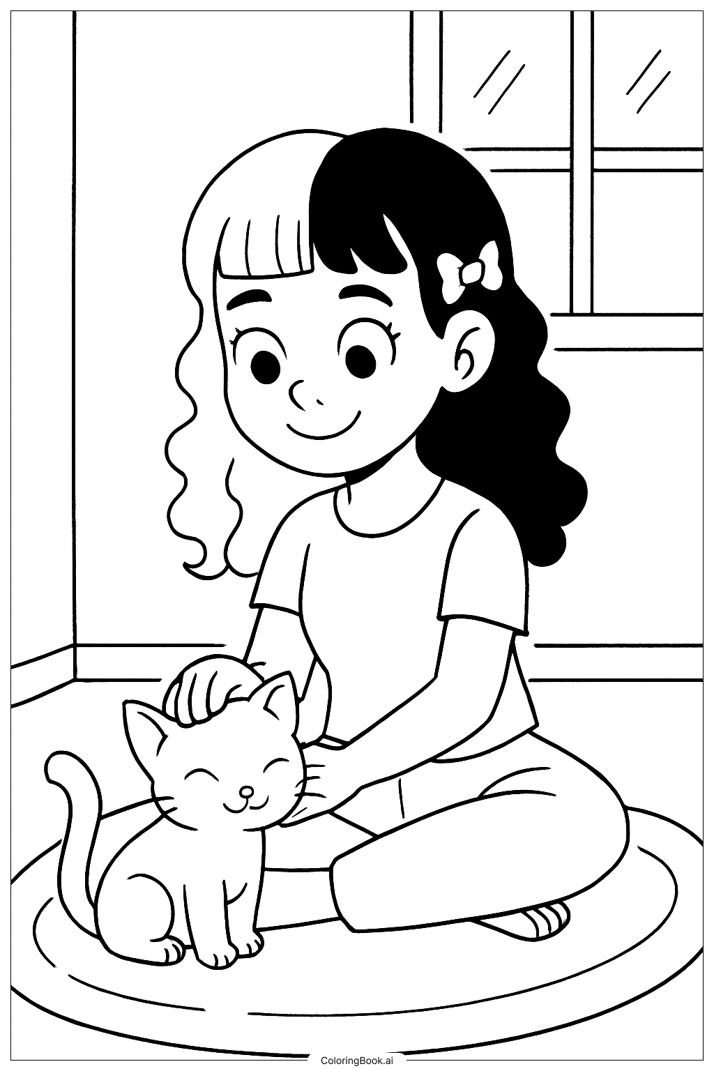 梅蘭妮 馬丁內茲 與 寵物貓著色頁