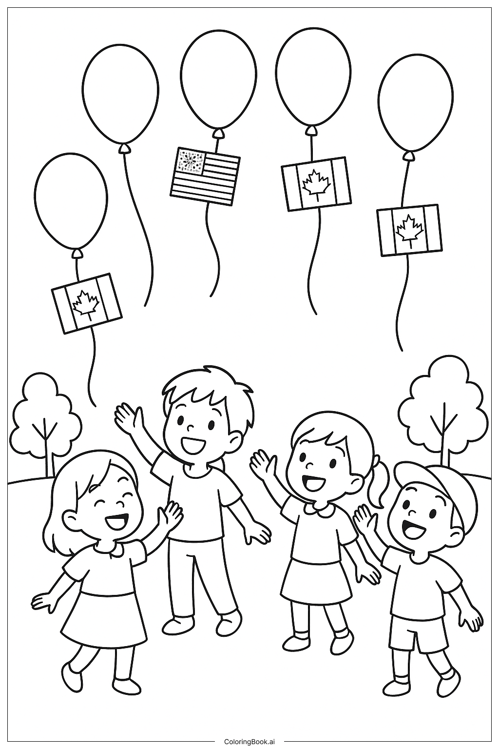  Trang tô màu Thả bóng ngày Tưởng niệm 