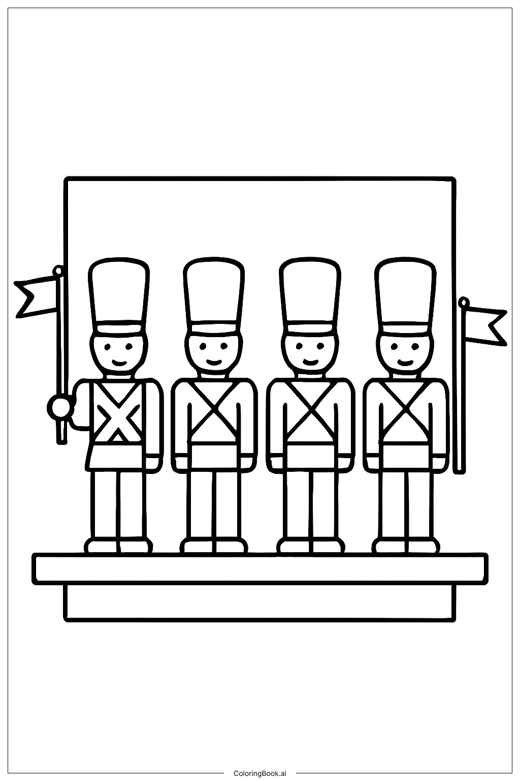  Trang tô màu Lính Đồ Chơi Ngày Tưởng Niệm 