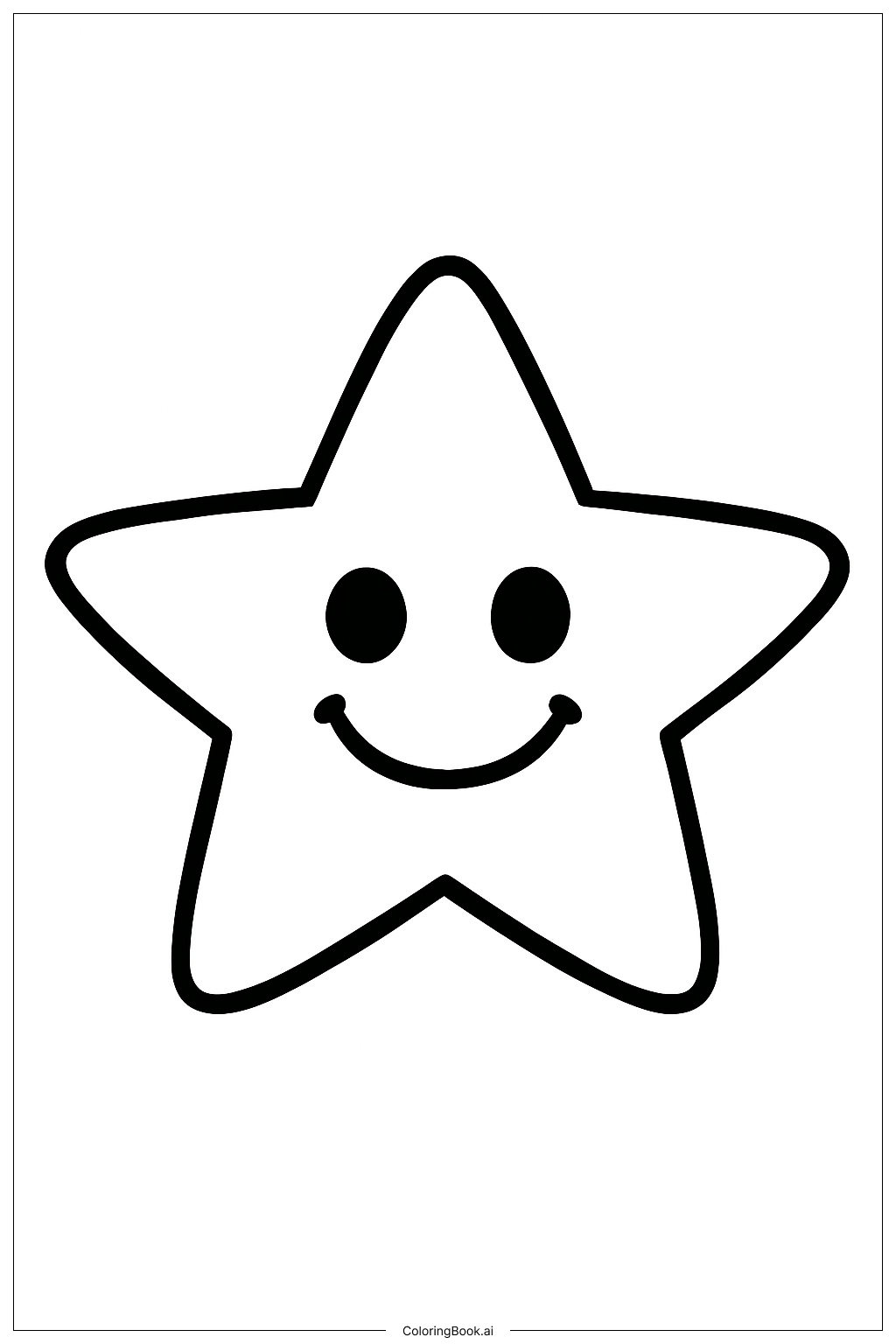 マインドフルスター メンタルヘルスの塗り絵ページ