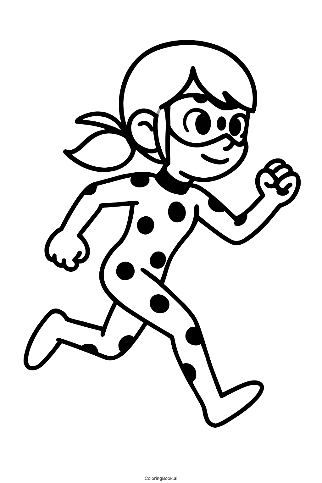  Trang tô màu Miraculous Ladybug Chạy 