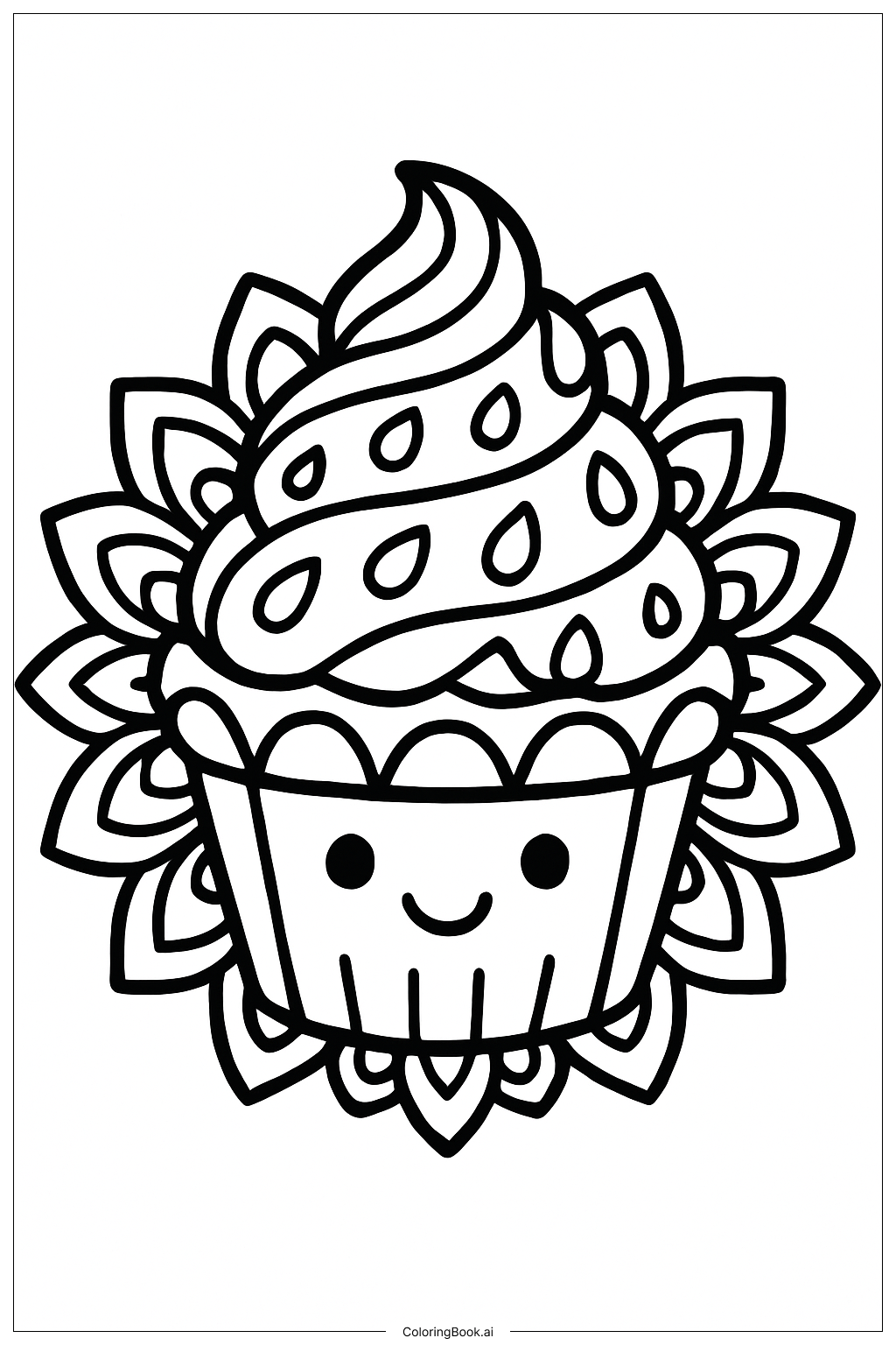 Monday Mandala Coloring Page