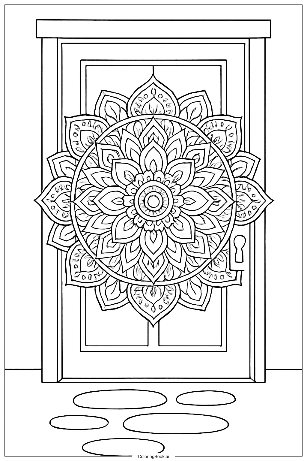 Page de coloriage Magie du Mandala du Lundi