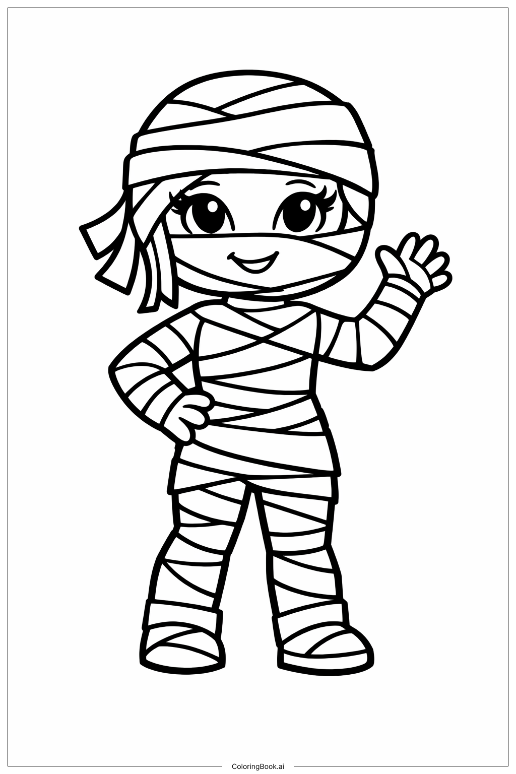  Trang tô màu Xác Ướp Thân Thiện Monster High 