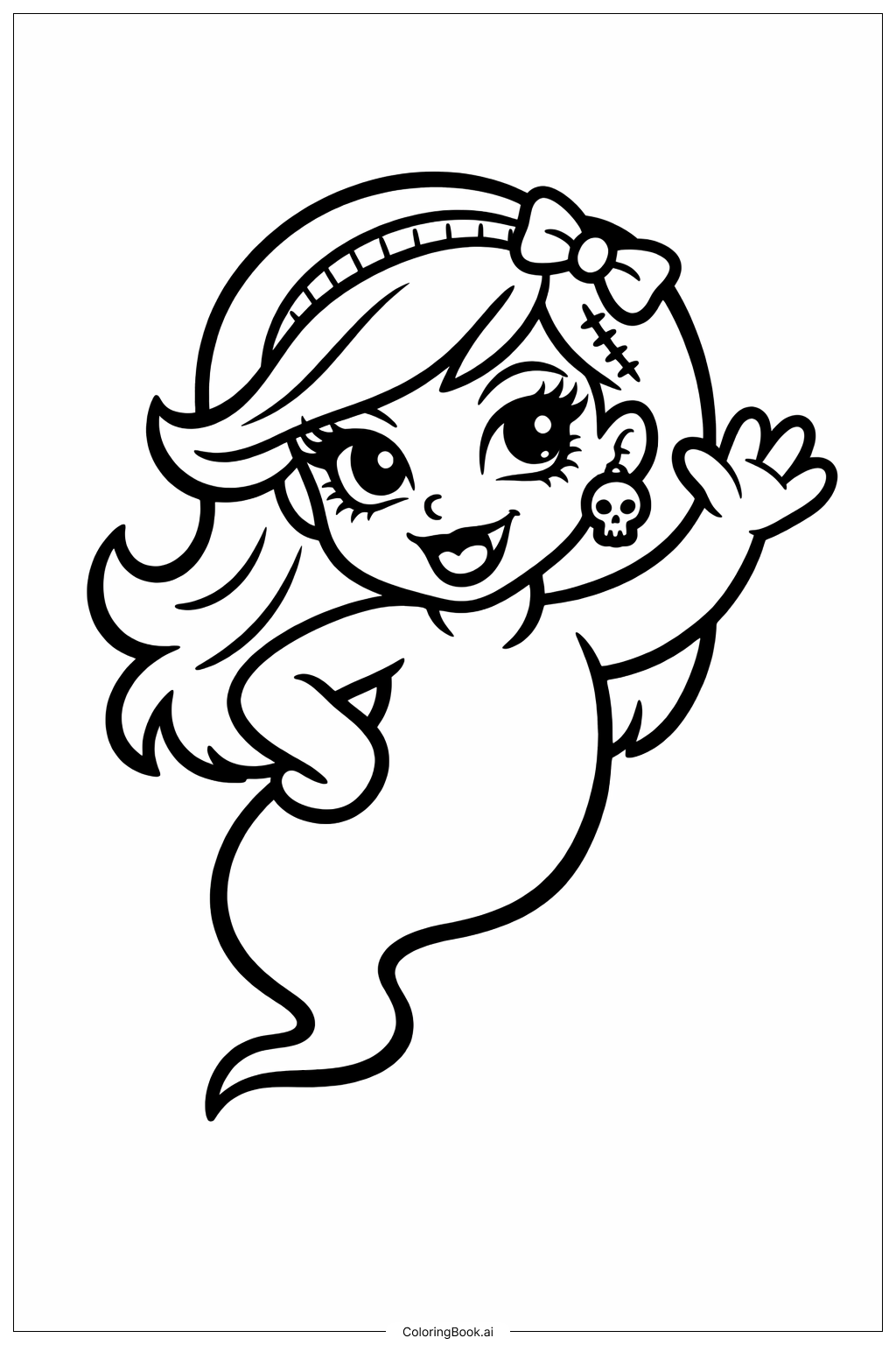  Trang tô màu Ma Vui Vẻ Monster High 