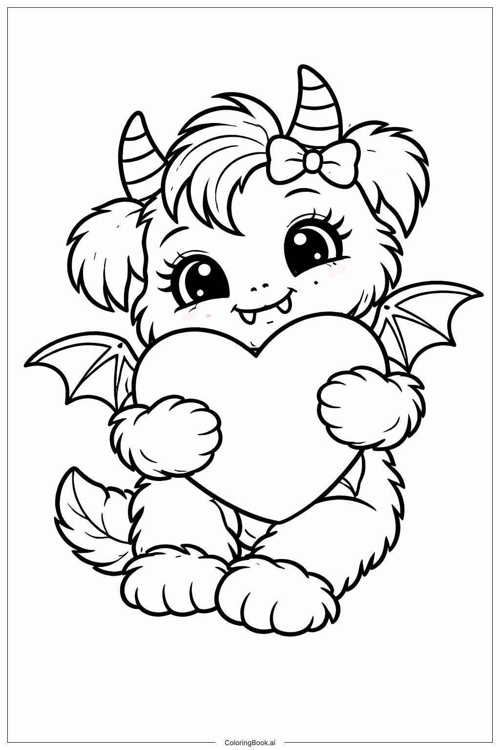  Página para colorir de Monstro Aconchegante Monster High 