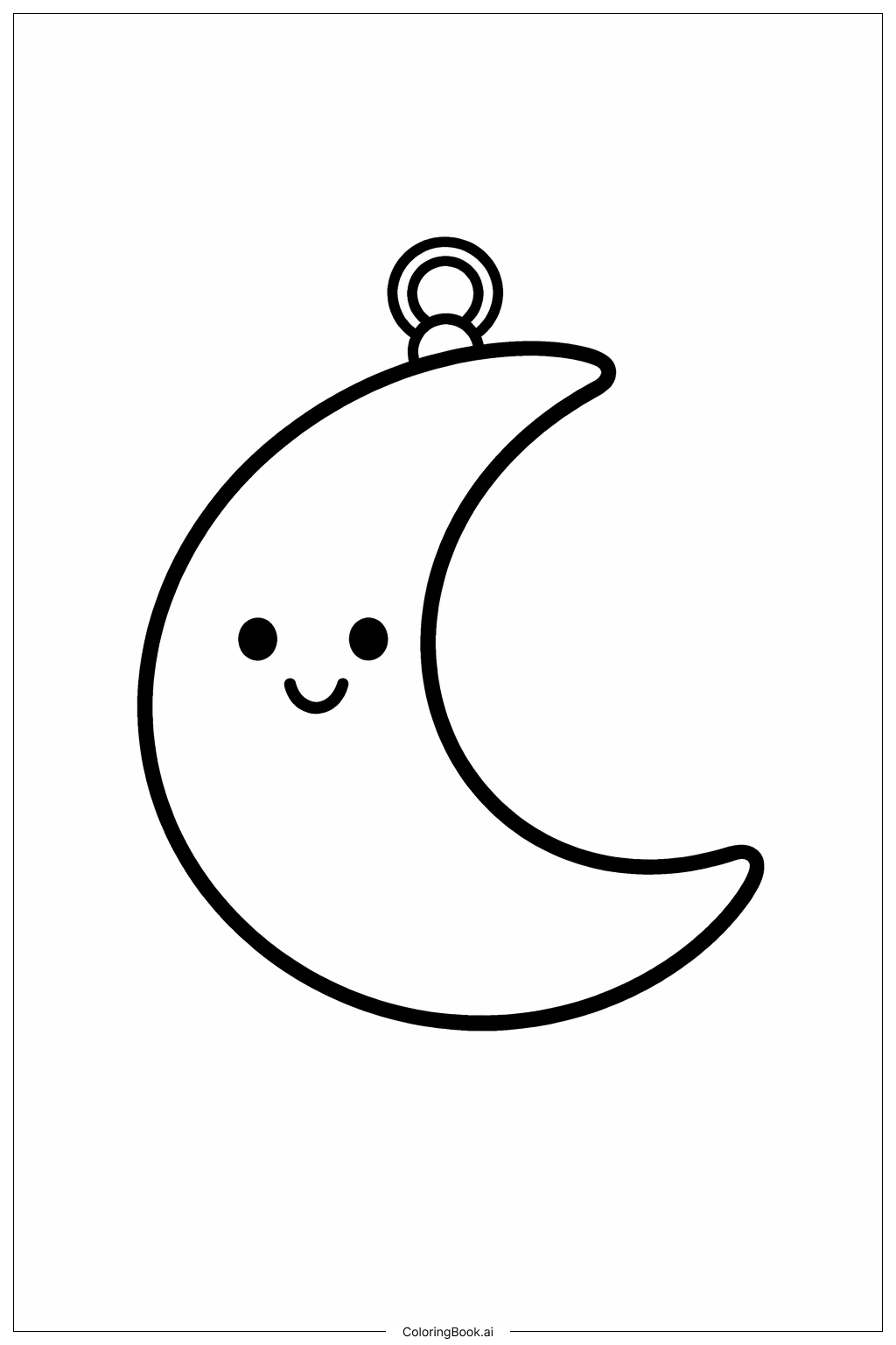  Mondanhänger Ausmalseite 