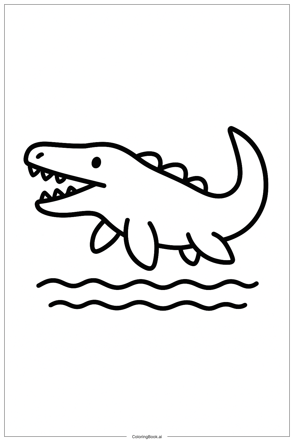  小波浪滄龍著色頁 