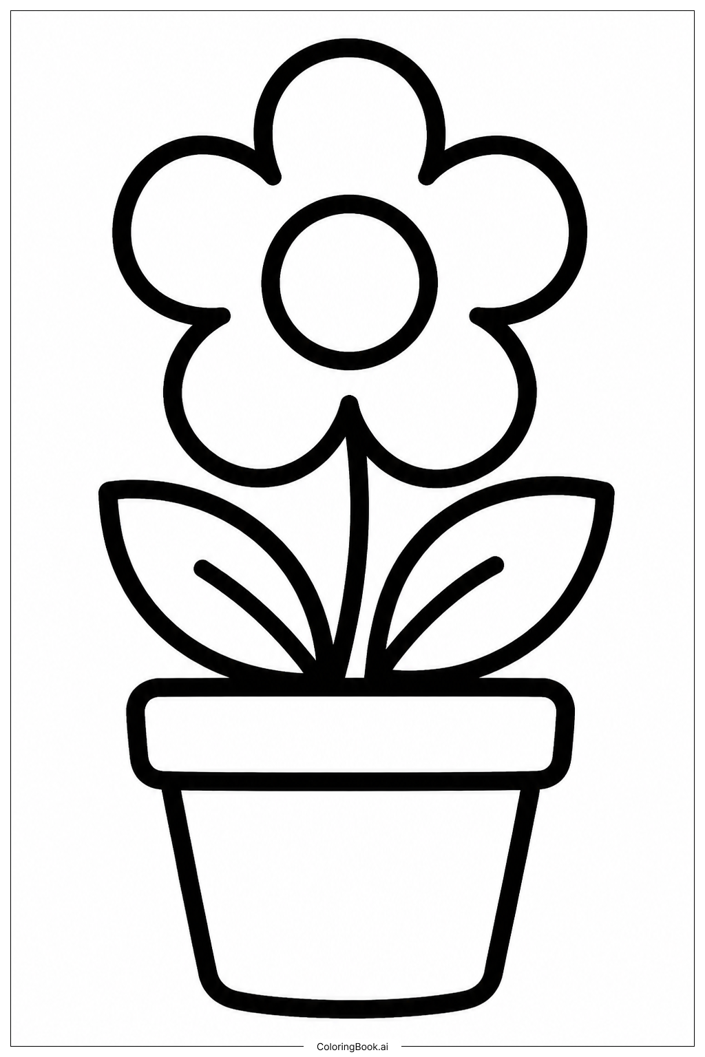 Cartão do Dia da Mãe com Vaso de Flores