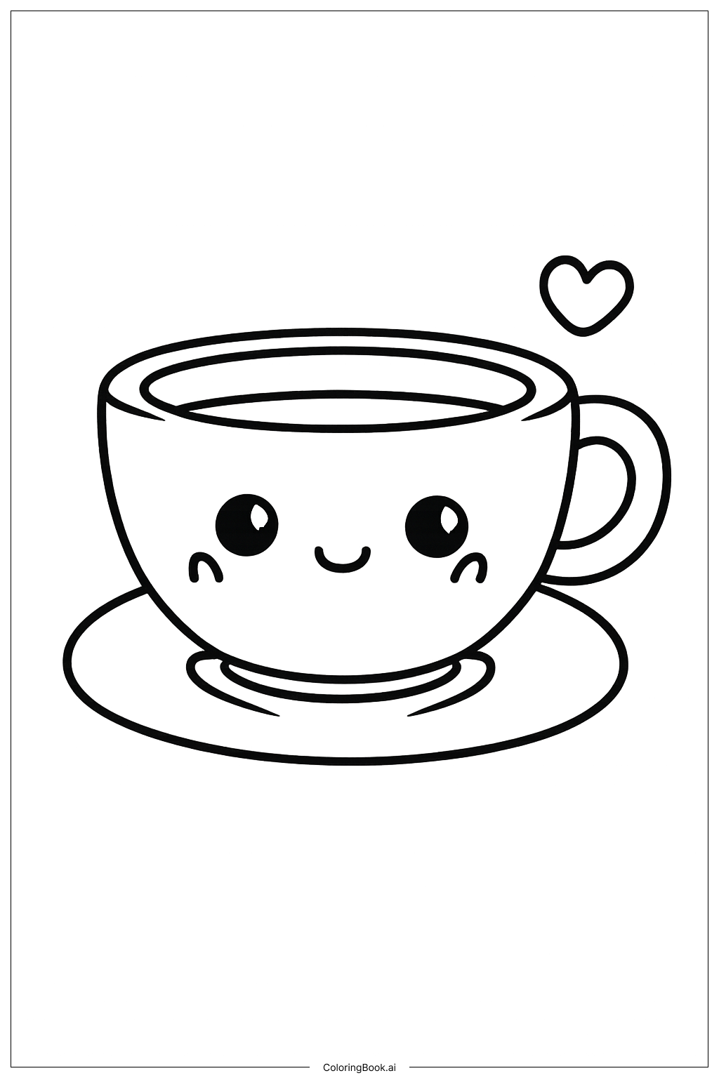 Mother's Day Card Tea Cup Smile