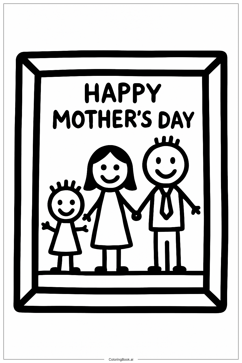 Mother’s Day Coloring Page