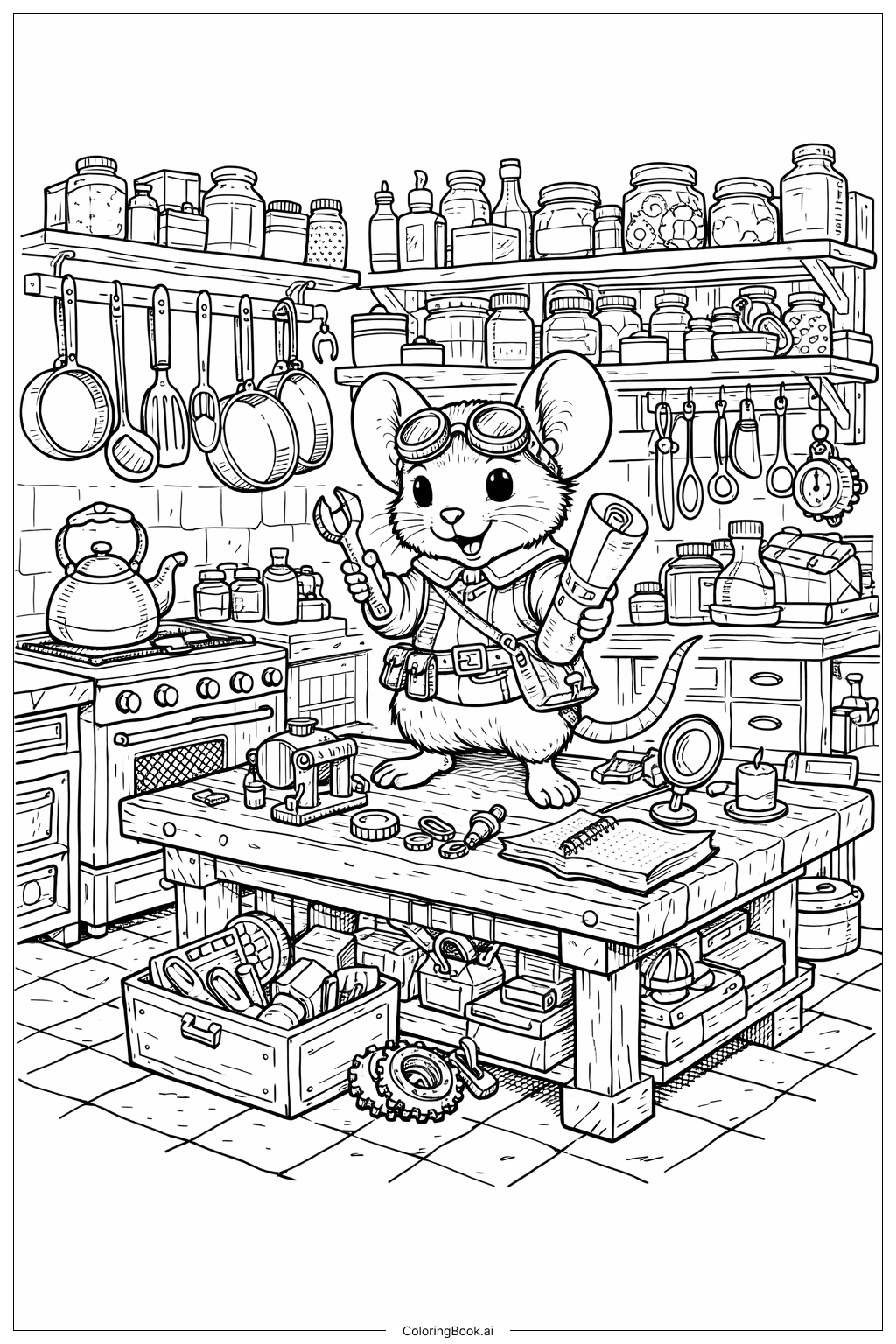  Trang tô màu Xưởng Bếp Chuột 