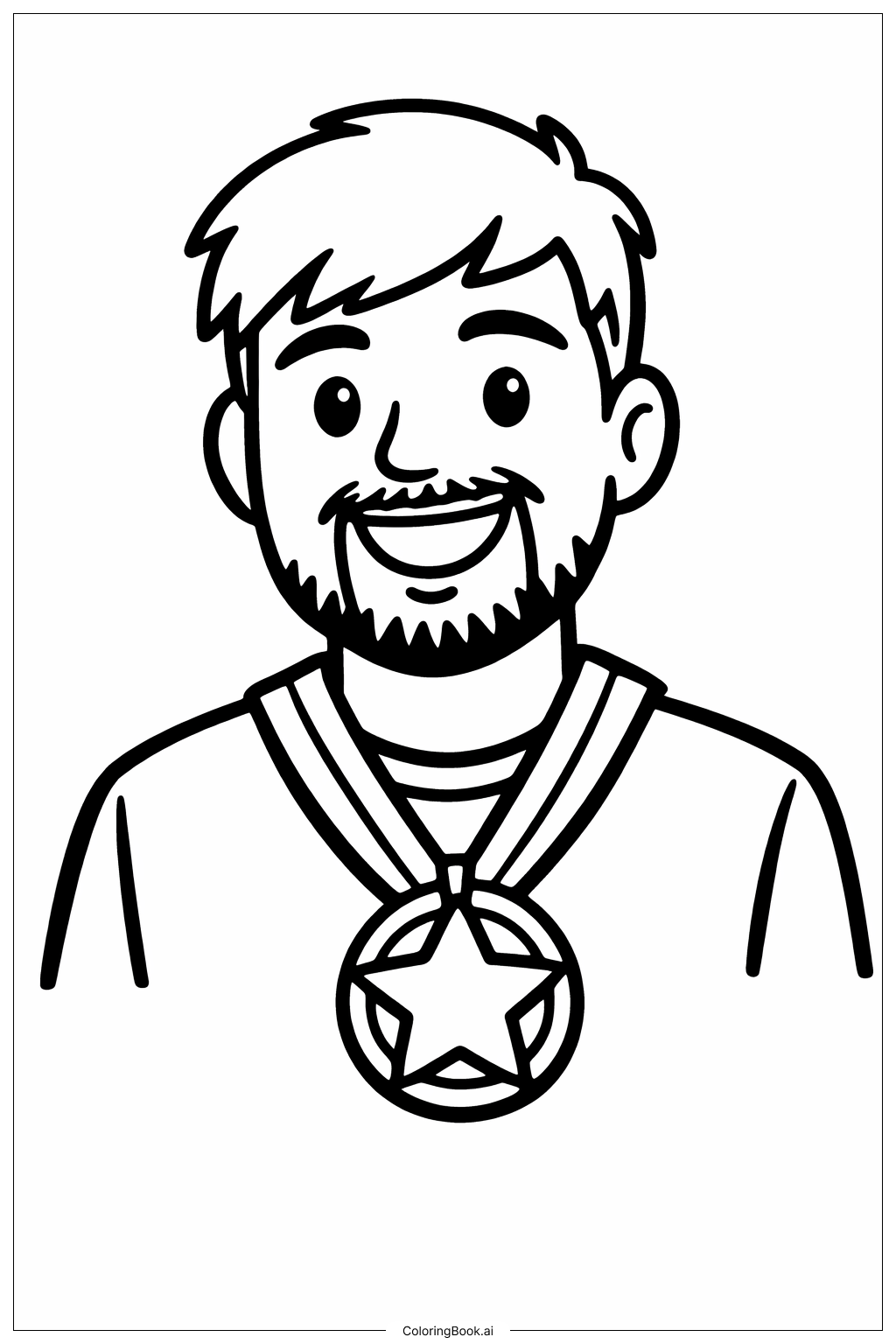  戴星章的Mr Beast填色页 