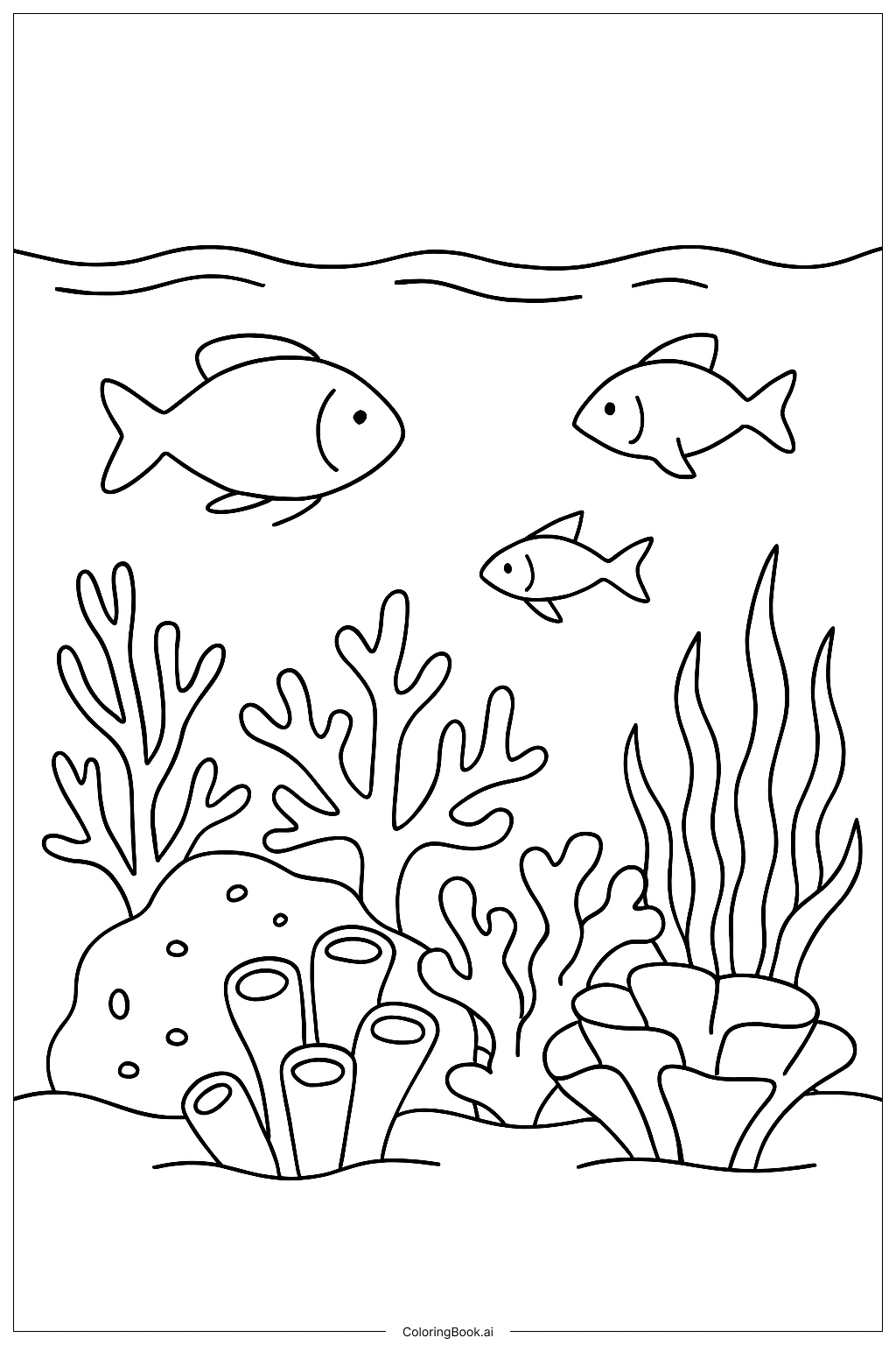  Página para colorir de Natureza 