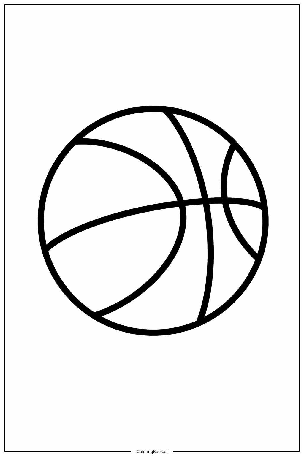  Página para colorear de Baloncesto NBA 