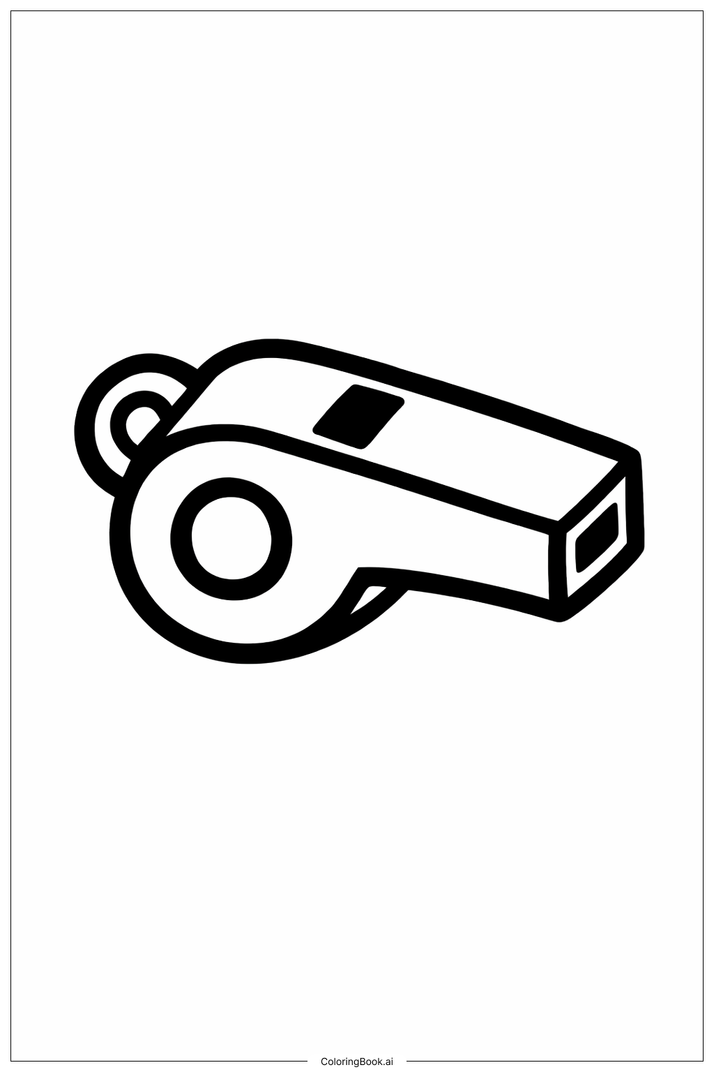  Página para colorear de Silbato de entrenador de la NBA 