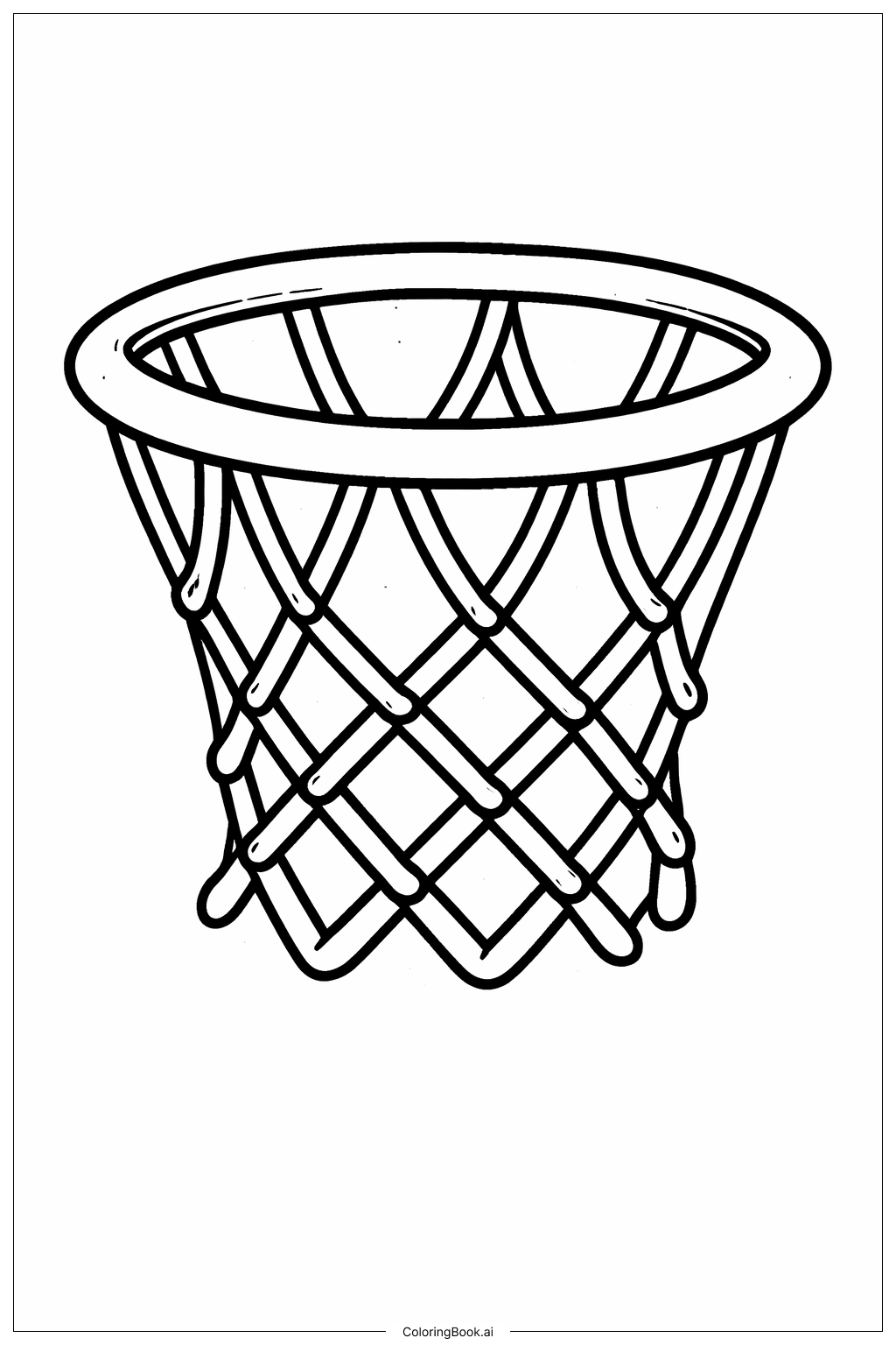 Primer plano de la red de la NBA