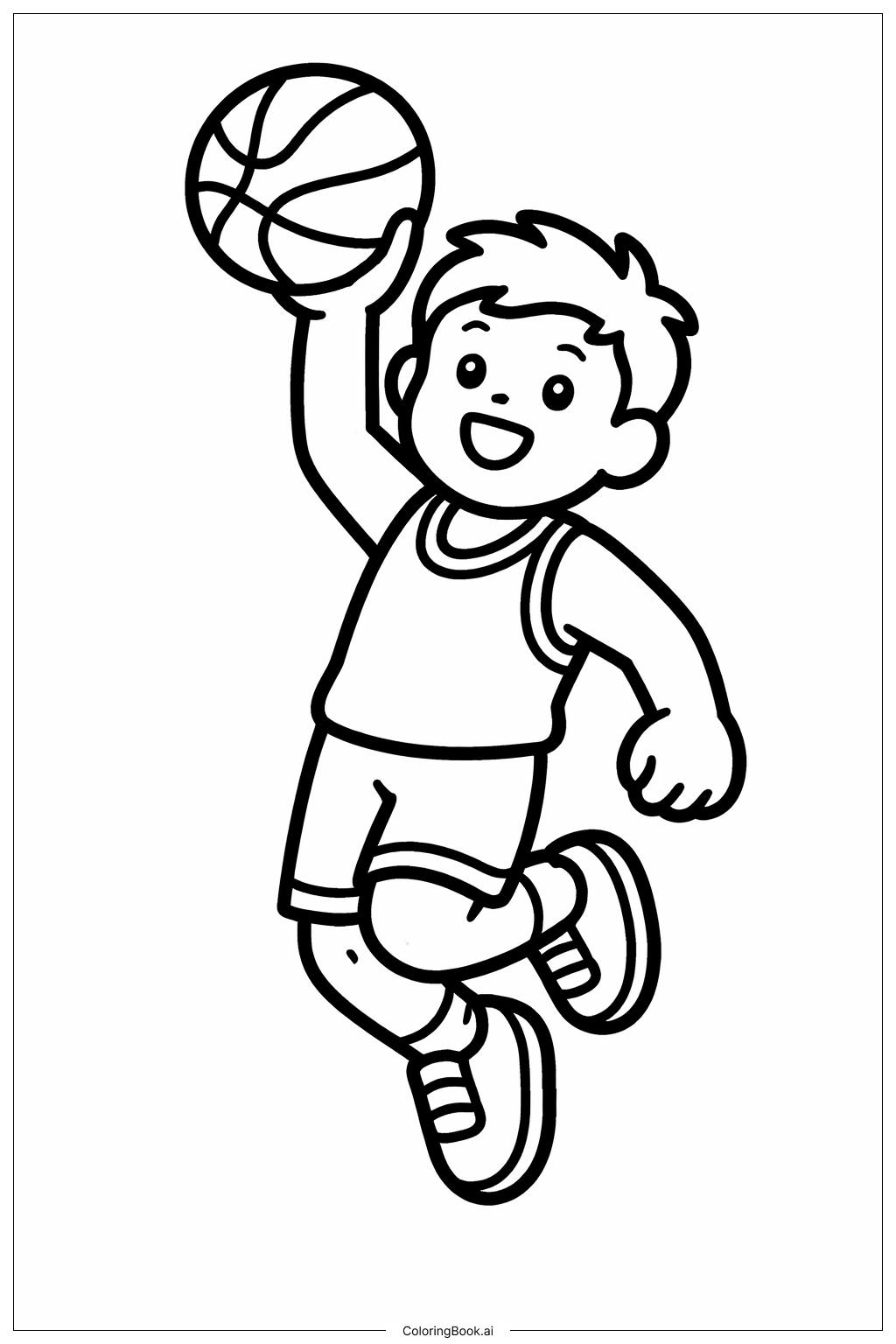 NBA 선수 점프 색칠공부 페이지