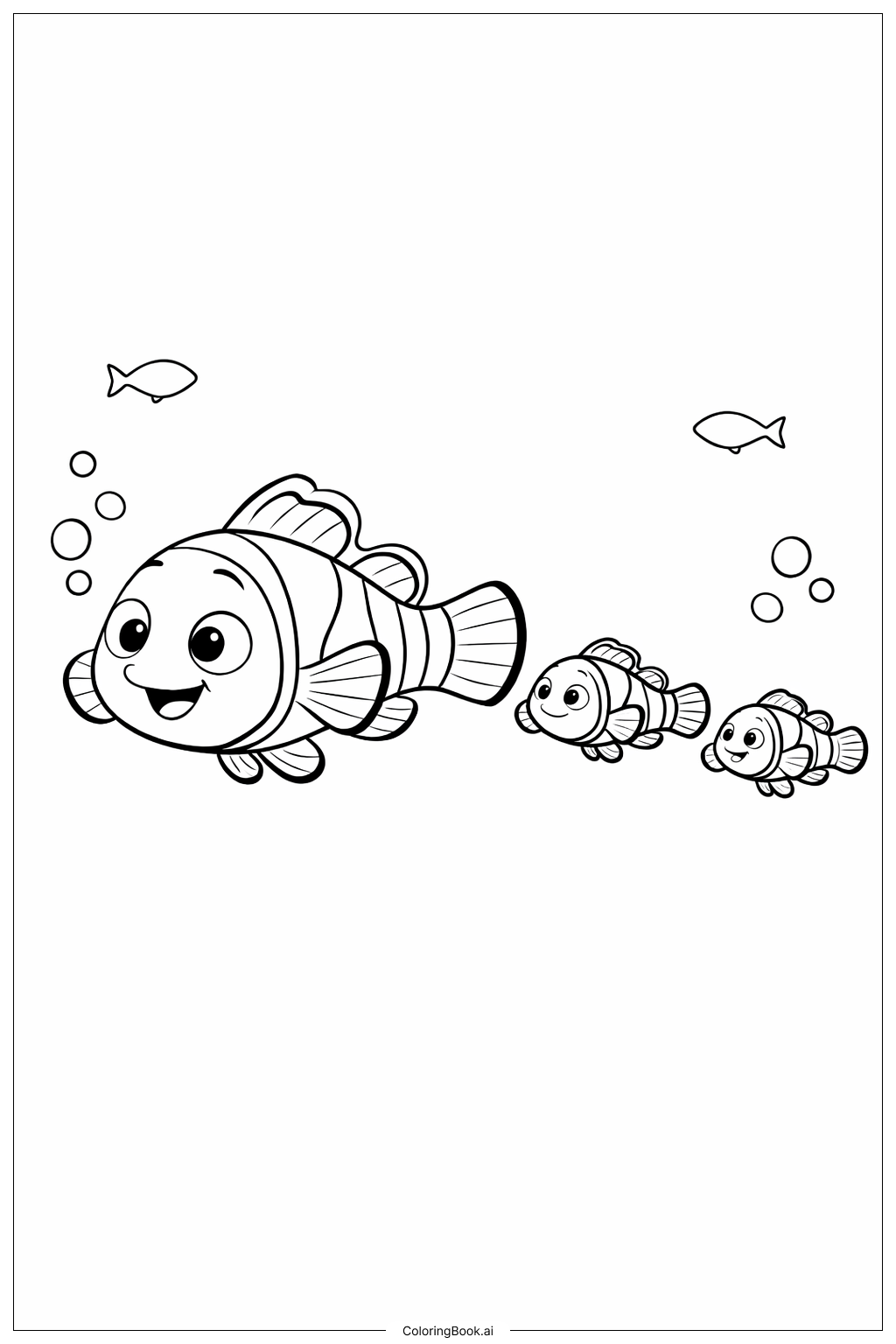 小丑魚尼莫和小魚群