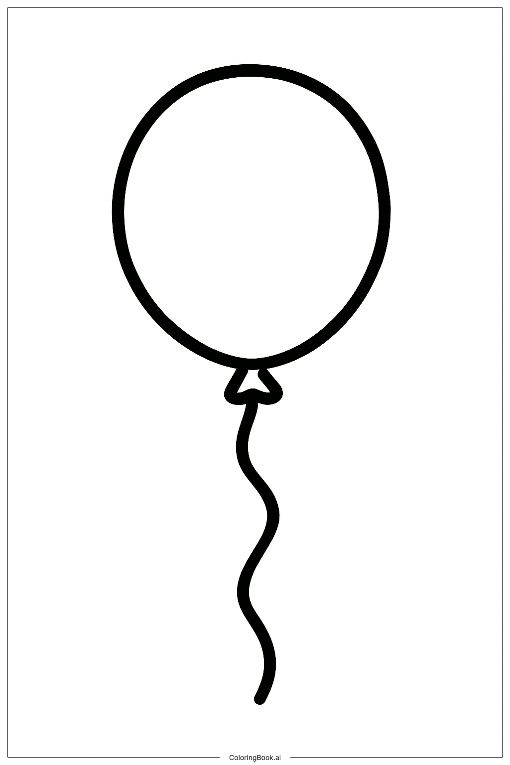  跨年夜氣球著色頁 
