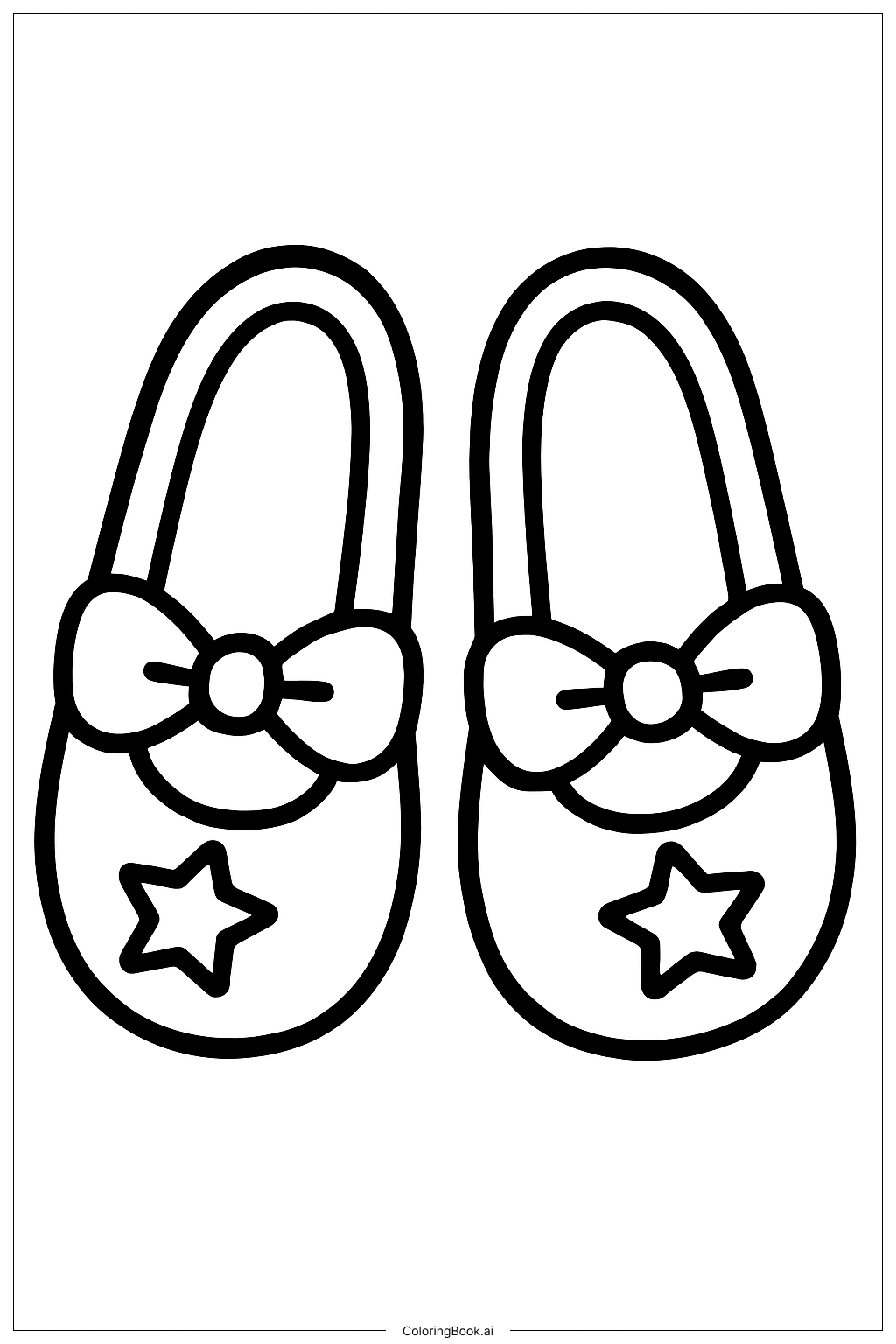 跨年派對鞋著色頁 