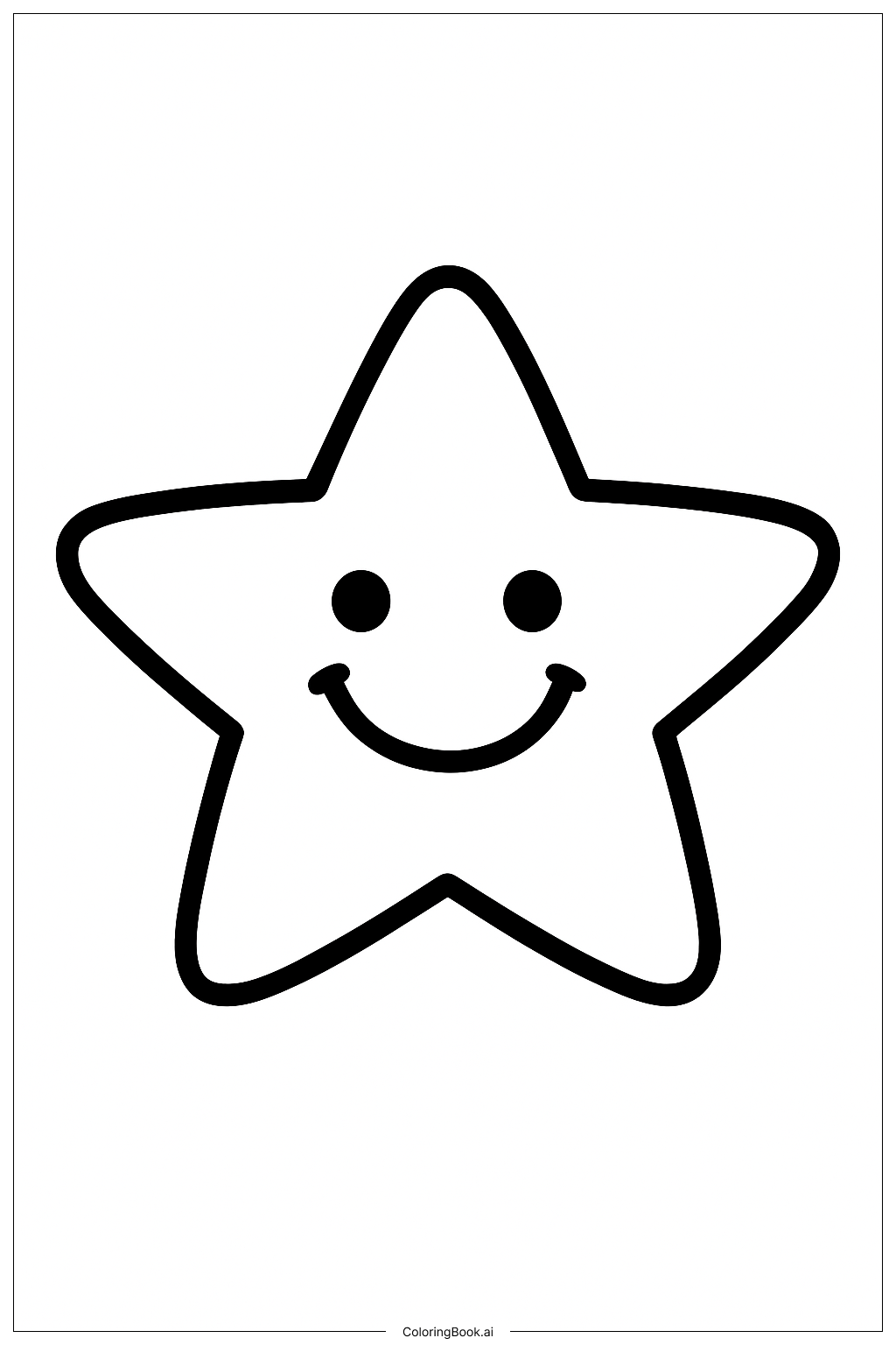  跨年夜小星星著色頁 