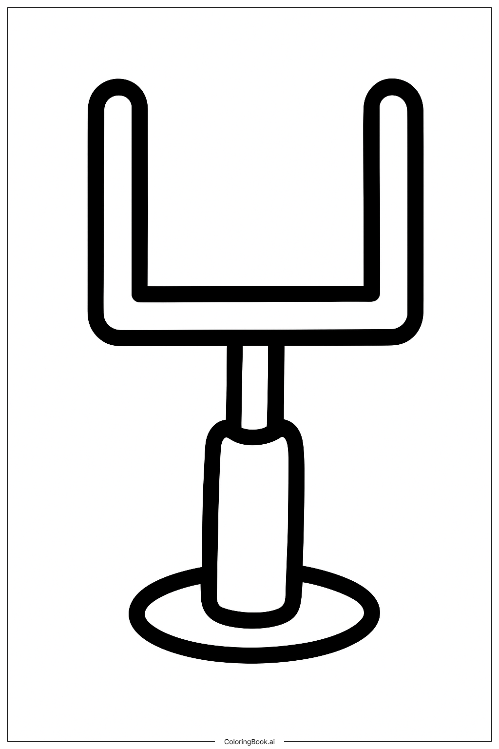 NFL 大型球門柱著色頁